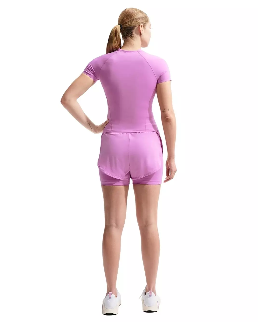 Nike Women's Universa 2-in-1 5" Shorts -Magenta - MAGENTA