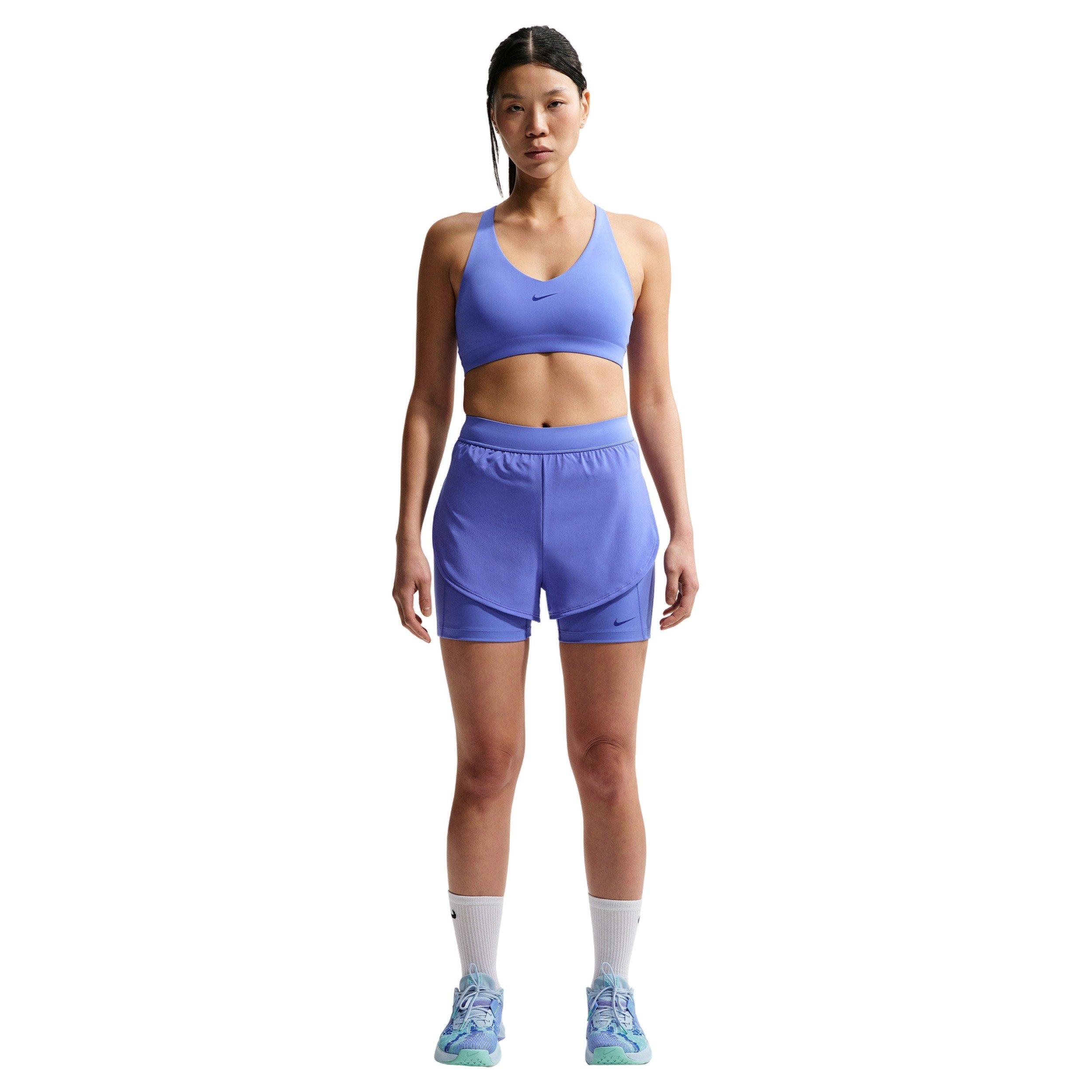 Nike Women's Universa 2-in-1 5" Shorts - Sapphire - SAPPHIRE Thumbnail View 4