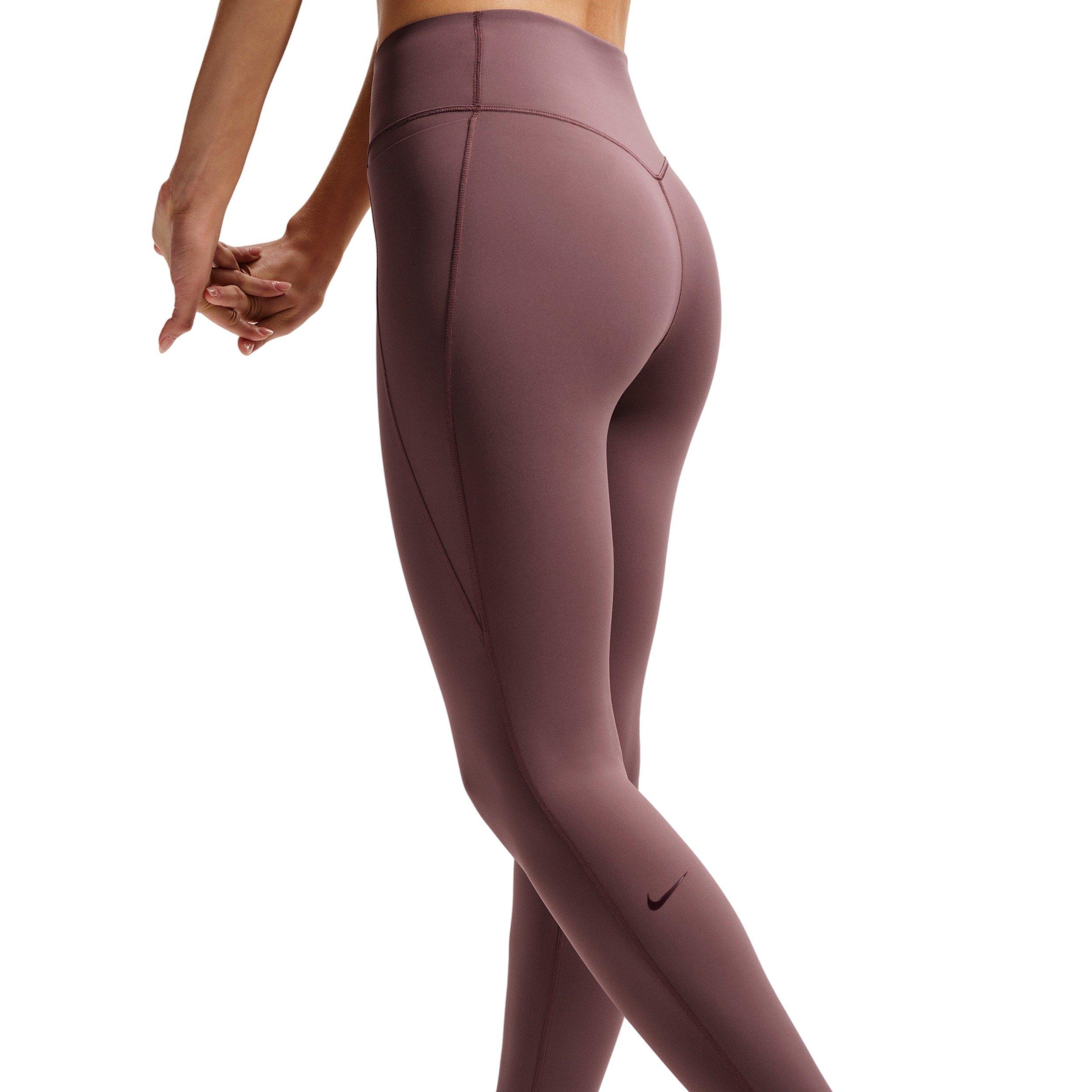 Nike Women's Universa High-Waisted 7/8 leggings with No Front Seam - Tattoo Purple - TATTOO PURPLE Thumbnail View 2