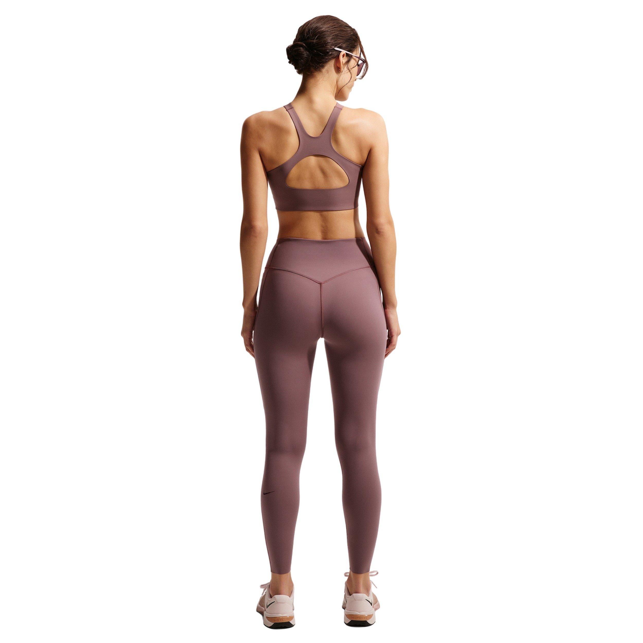 Nike Women's Universa High-Waisted 7/8 leggings with No Front Seam - Tattoo Purple - TATTOO PURPLE Thumbnail View 7