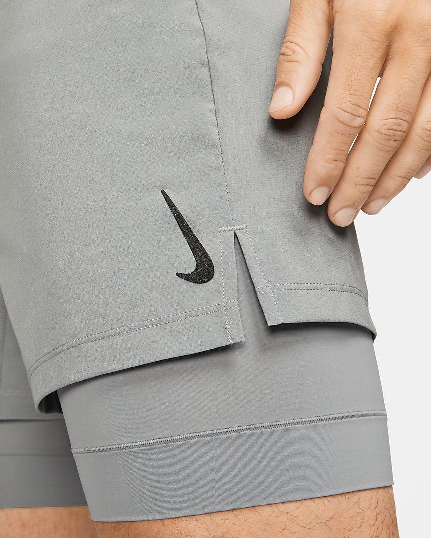 Nike Men's Yoga Grey 2-in-1 Shorts