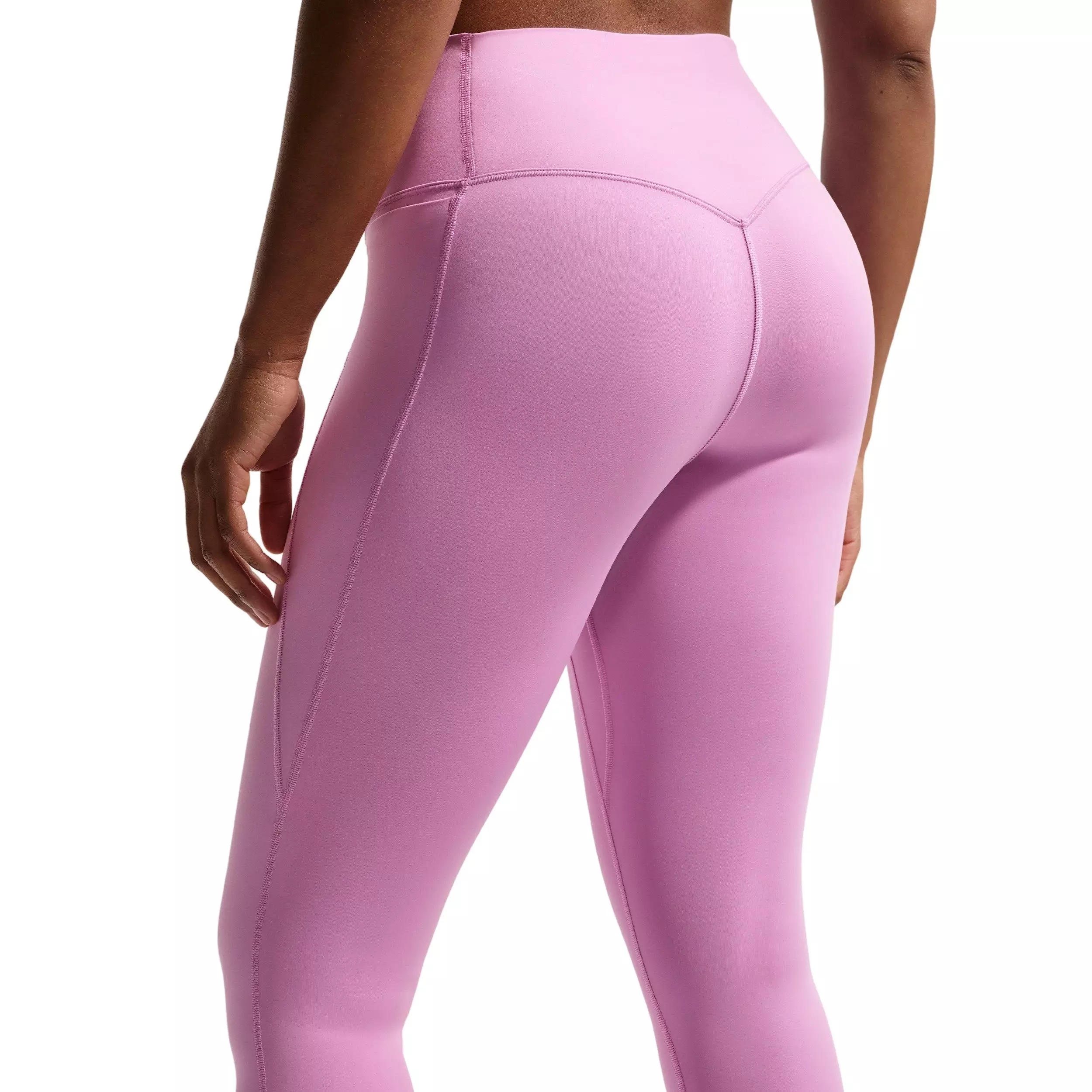 Nike Women's Universa High-Waisted 7/8 leggings with No Front Seam -Lt Magenta - LT MAGENTA