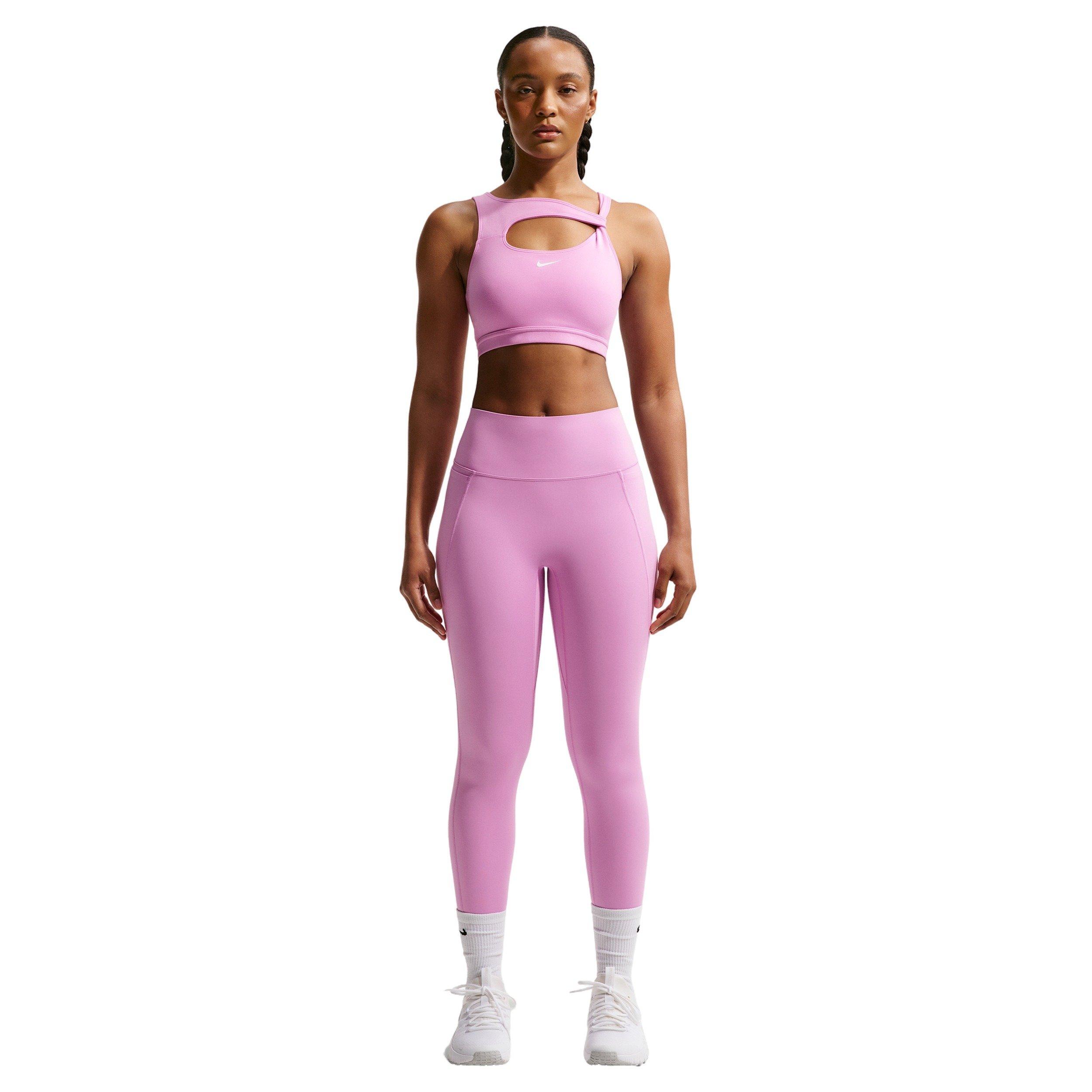 Nike Women's Universa High-Waisted 7/8 leggings with No Front Seam -Lt Magenta - LT MAGENTA Thumbnail View 6