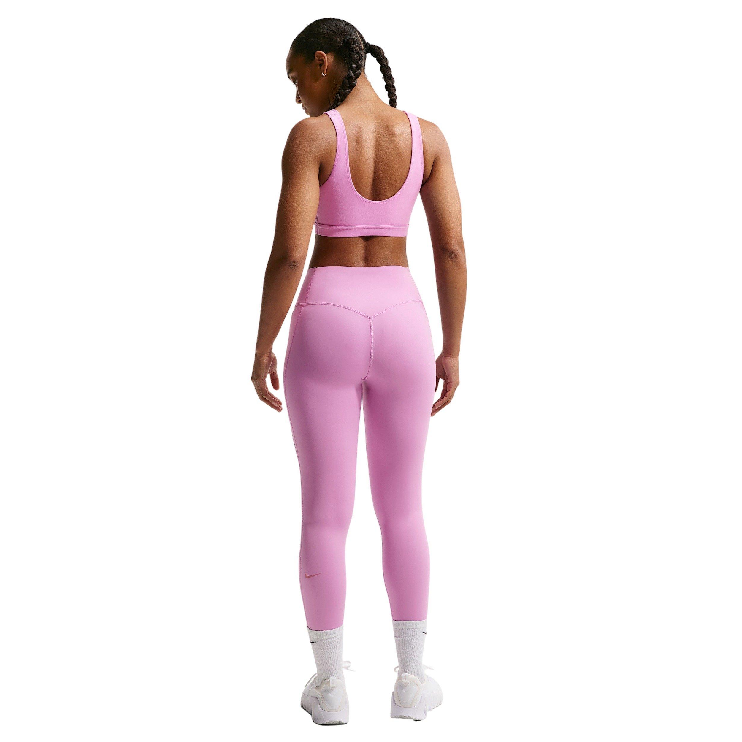 Nike Women's Universa High-Waisted 7/8 leggings with No Front Seam -Lt Magenta - LT MAGENTA Thumbnail View 7