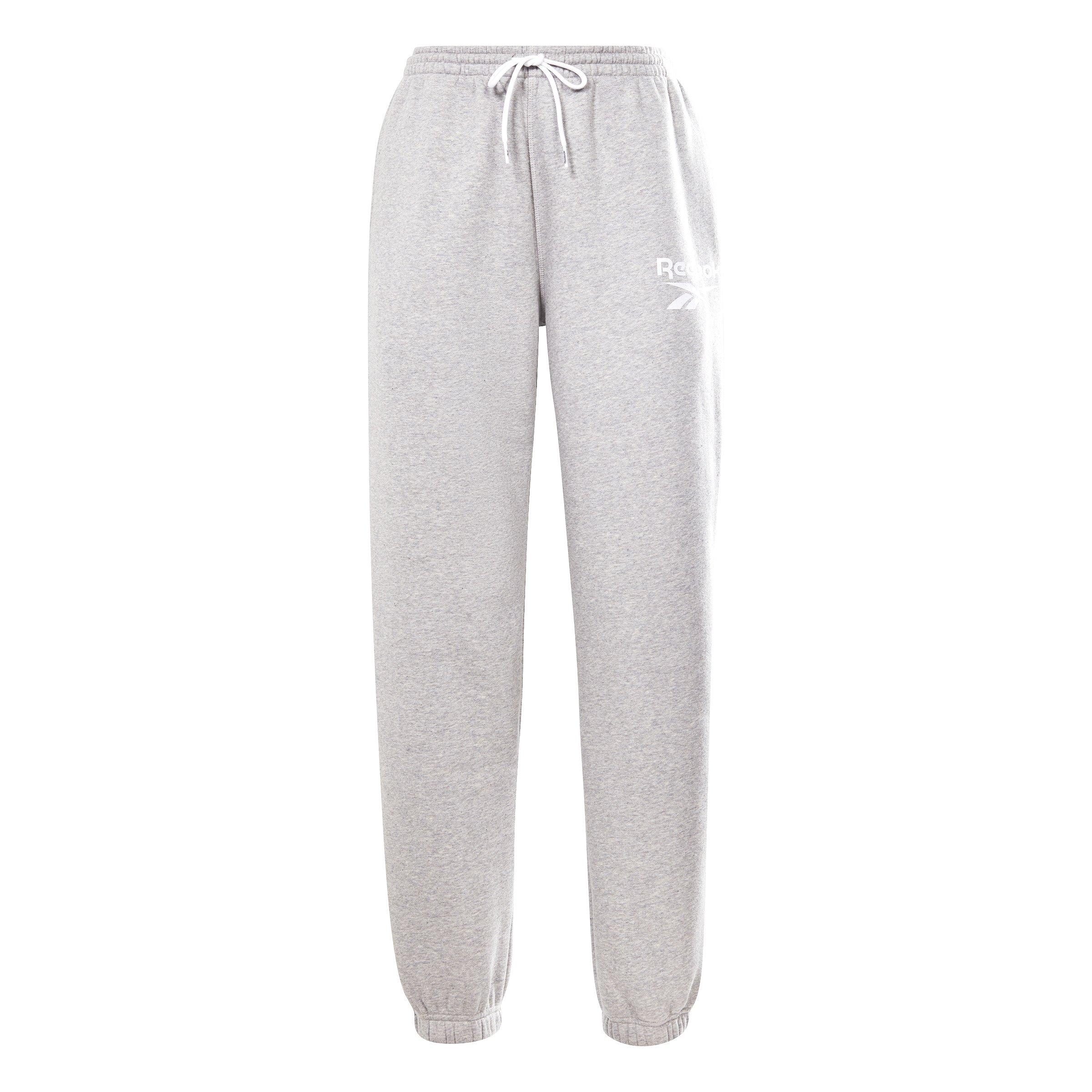 Reebok Women's​ Identity Logo Fleece Joggers-White - Hibbett