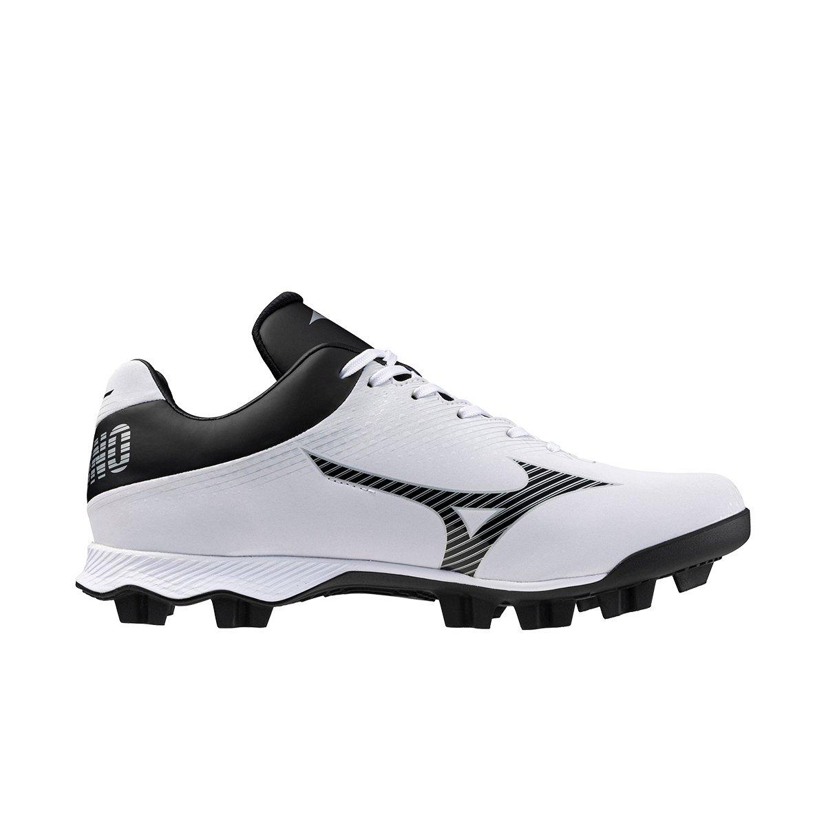 Mizuno Wave LightRevo TPU "White/Black" Men's Baseball Cleat - WHITE/BLACK Thumbnail View 1