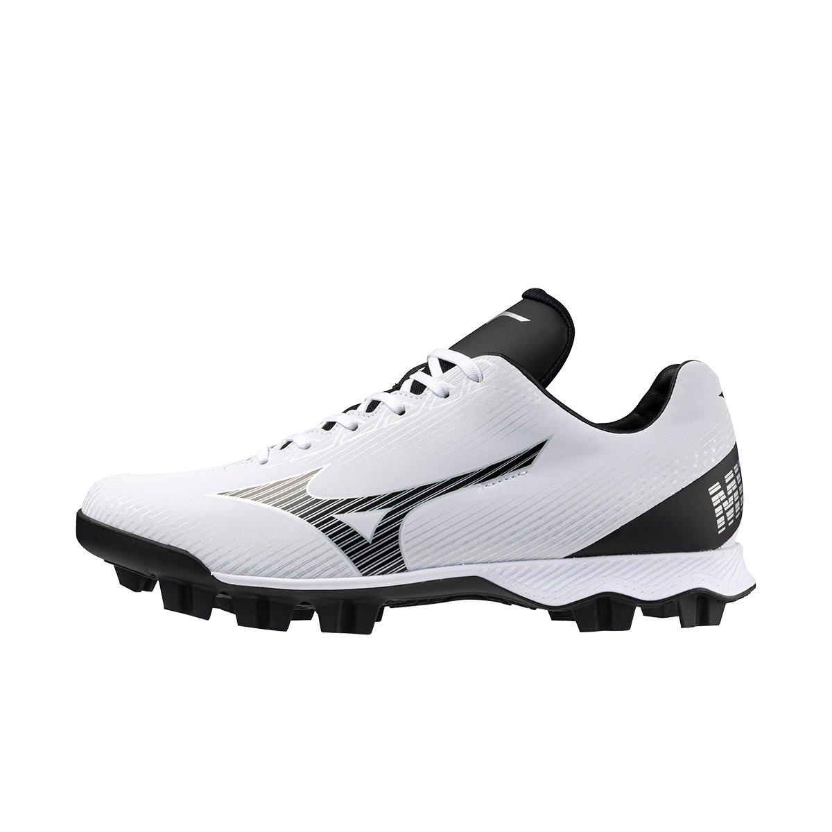 Mizuno Wave LightRevo TPU "White/Black" Men's Baseball Cleat - WHITE/BLACK Thumbnail View 2