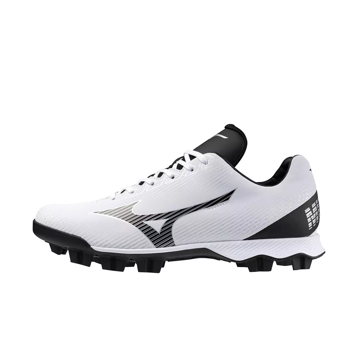 Mizuno Wave LightRevo TPU "White/Black" Men's Baseball Cleat - WHITE/BLACK