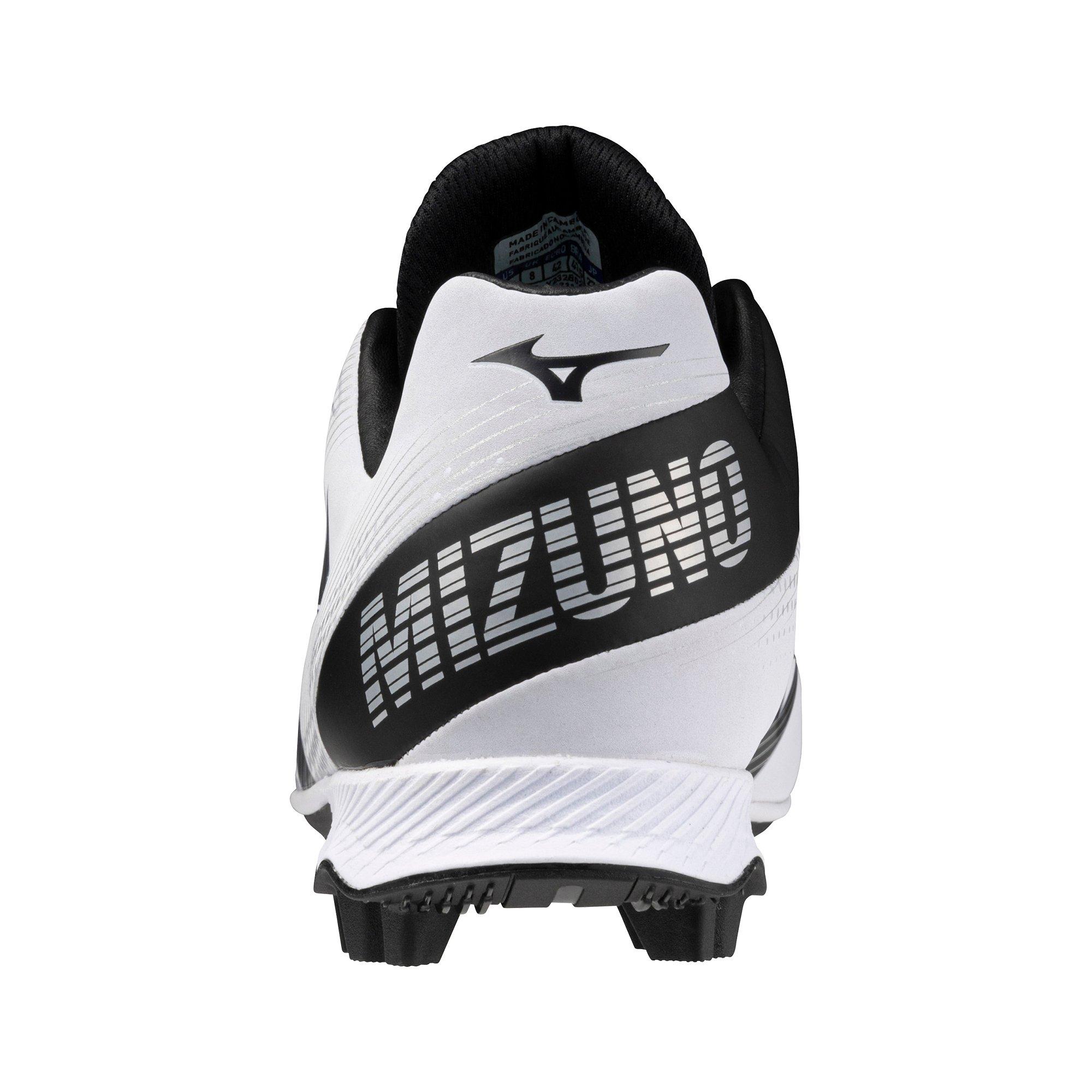 Mizuno Wave LightRevo TPU "White/Black" Men's Baseball Cleat - WHITE/BLACK Thumbnail View 5