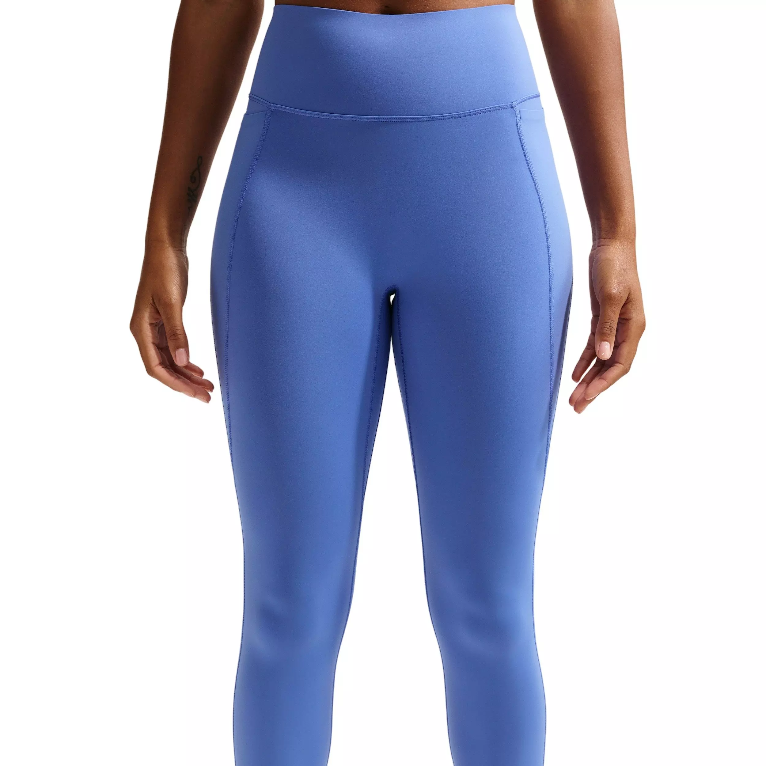 Nike Women's Universa High-Waisted 7/8 leggings with No Front Seam -Sapphire - SAPPHIRE