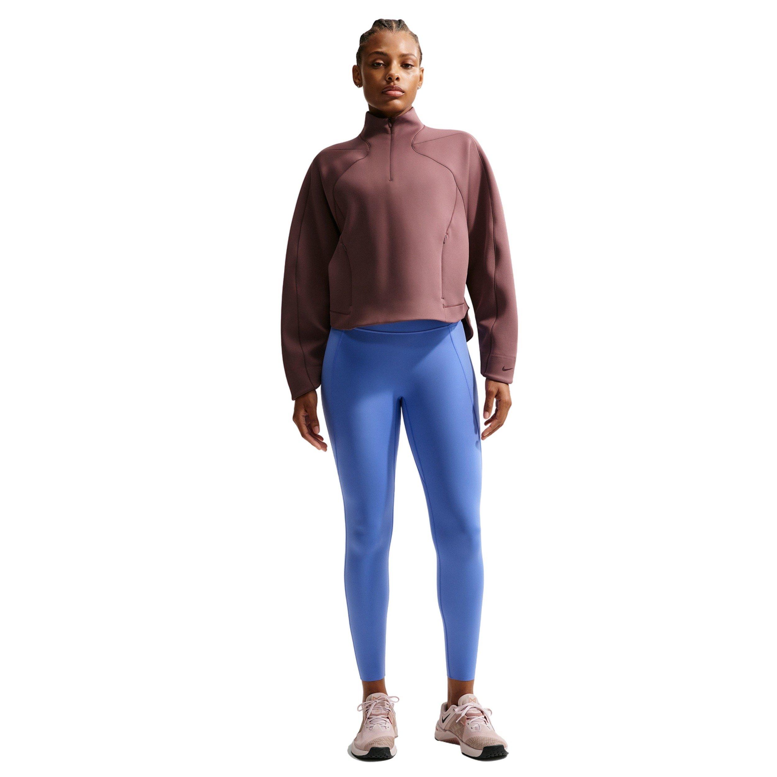 Nike Women's Universa High-Waisted 7/8 leggings with No Front Seam - Sapphire - SAPPHIRE Thumbnail View 6