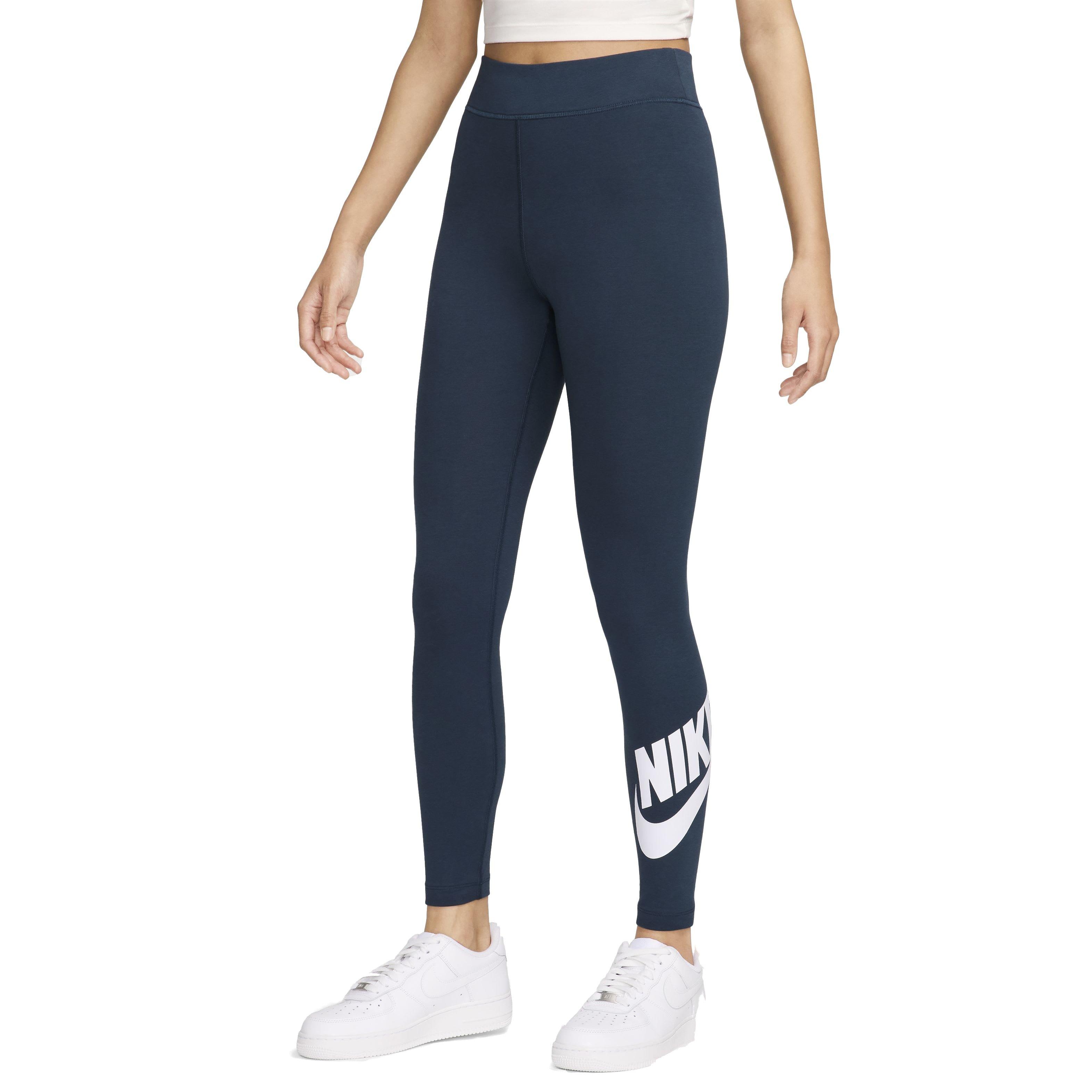 Nike Women's Sportswear Classics High-Waisted Graphic Leggings - DARK BLUE Thumbnail View 1