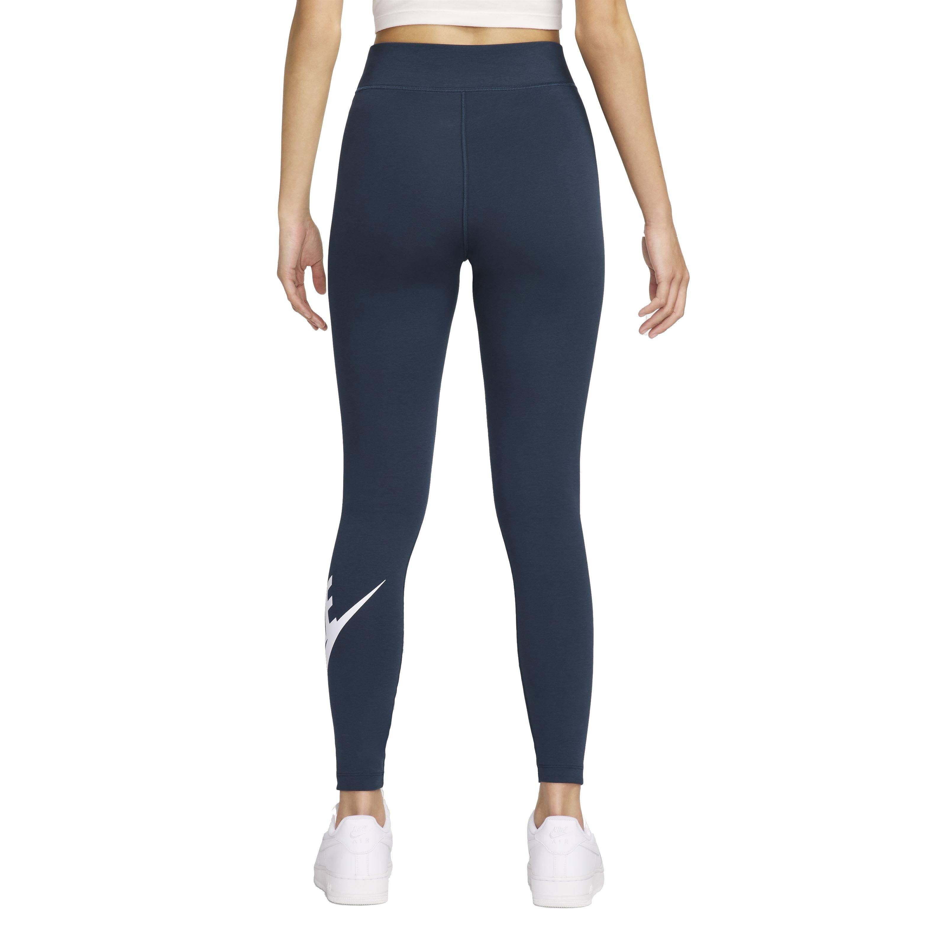 Nike Women's Sportswear Classics High-Waisted Graphic Leggings - DARK BLUE Thumbnail View 2