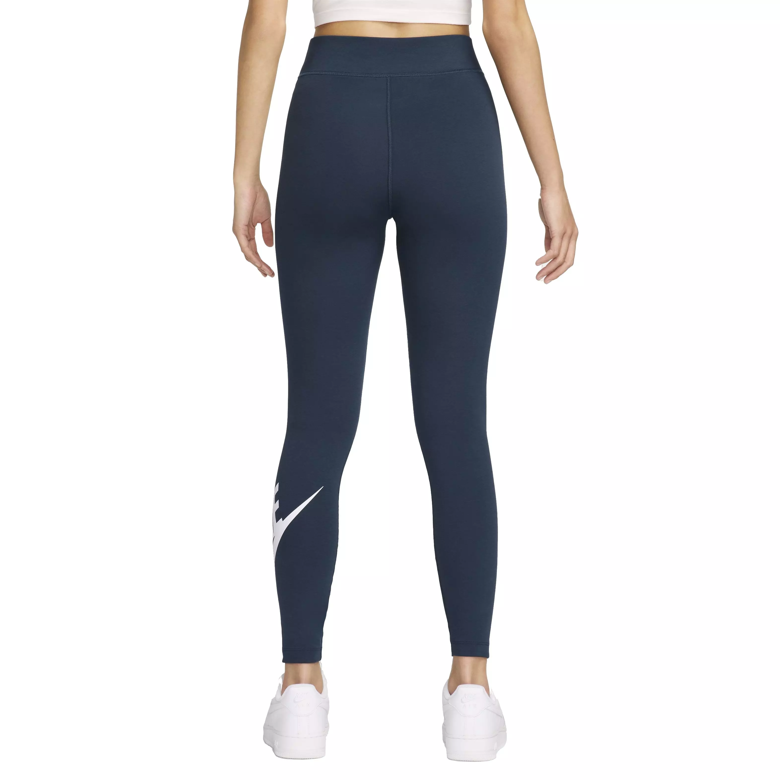 Nike Women's Sportswear Classics High-Waisted Graphic Leggings - DARK BLUE