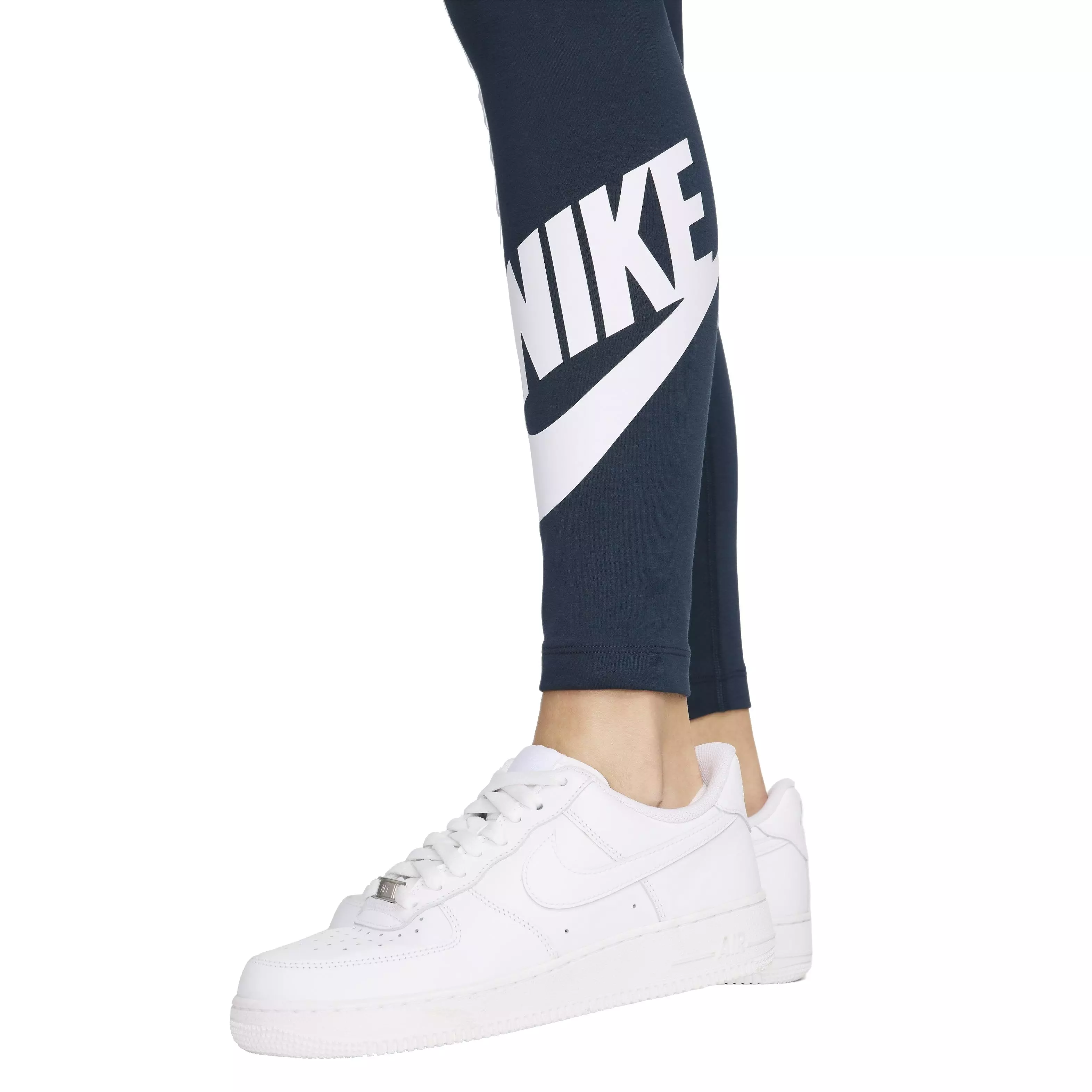 Nike Women's Sportswear Classics High-Waisted Graphic Leggings - DARK BLUE