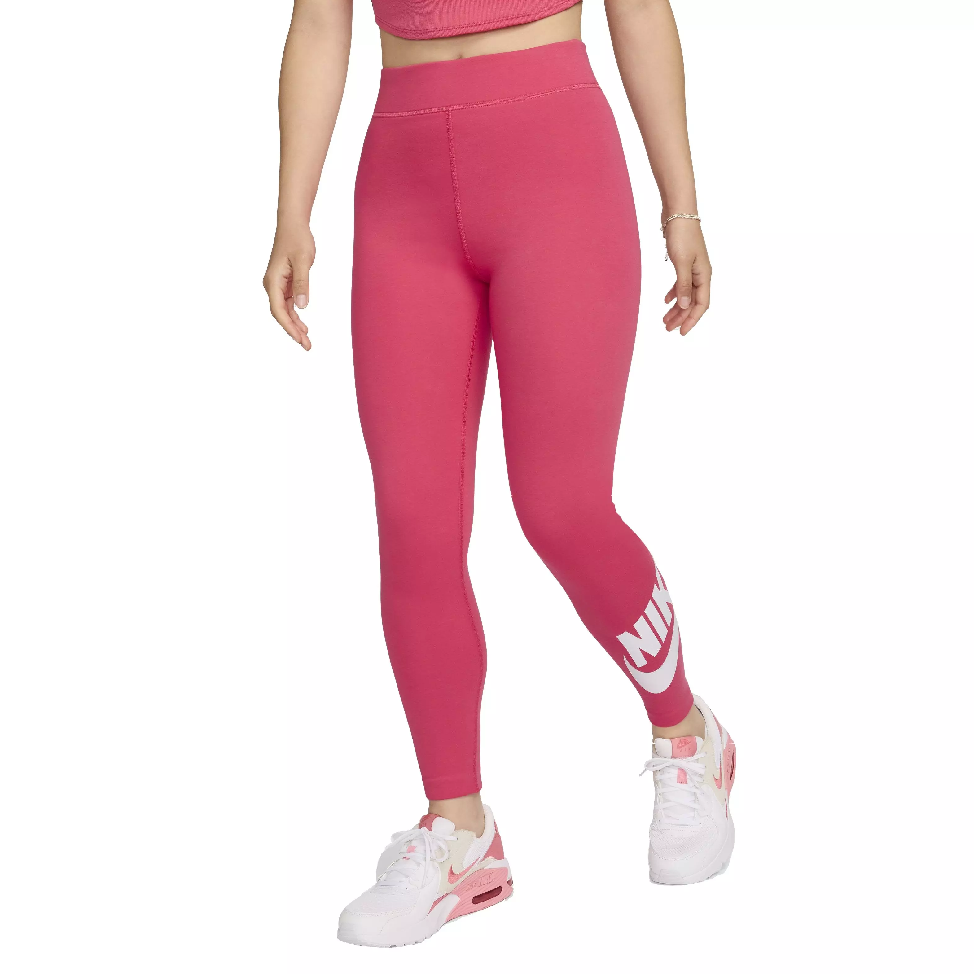 Nike Women's Sportswear Classics High-Waisted Graphic Leggings - PINK