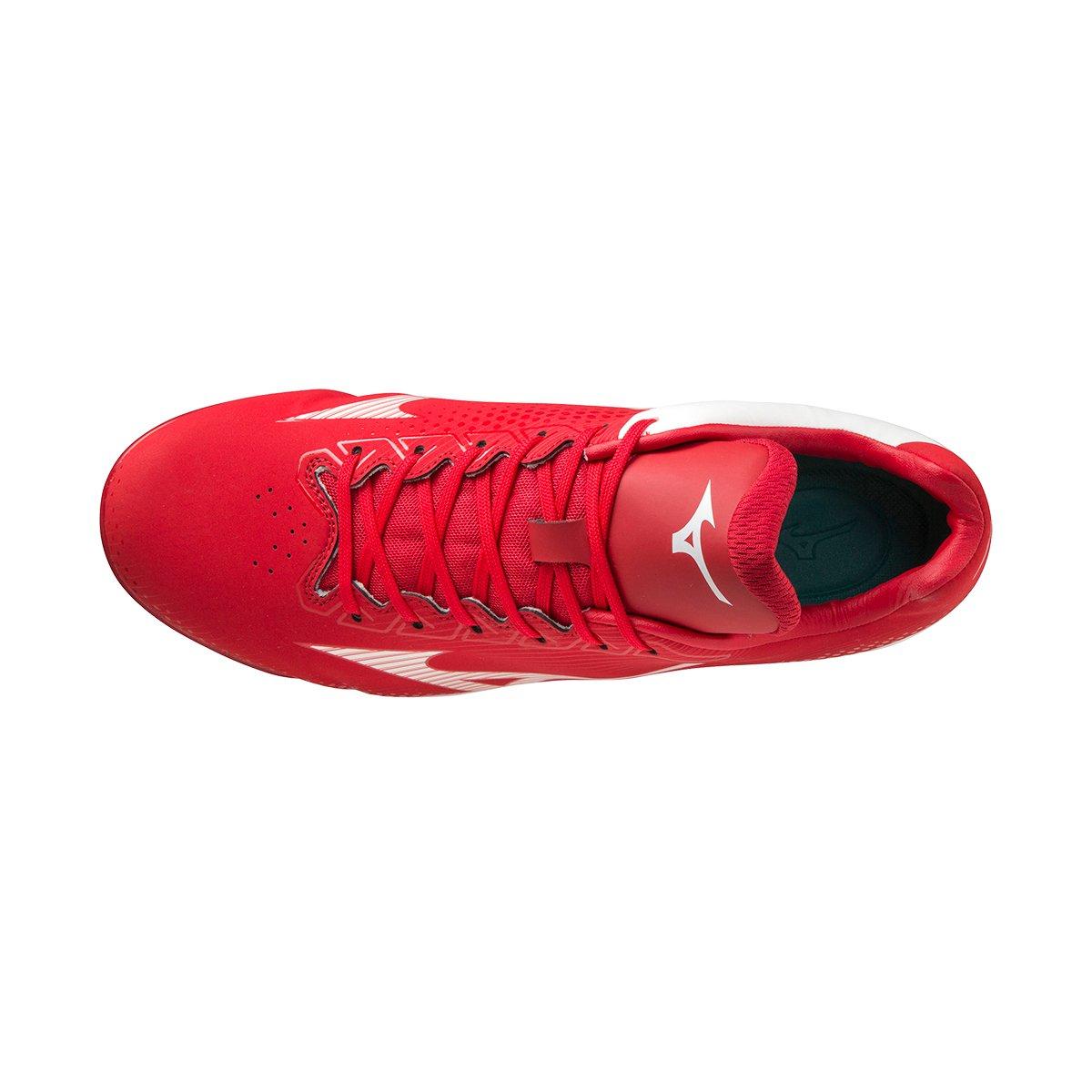 Mizuno Wave LightRevo TPU "Red/White" Men's Baseball Cleat - RED/WHITE Thumbnail View 3