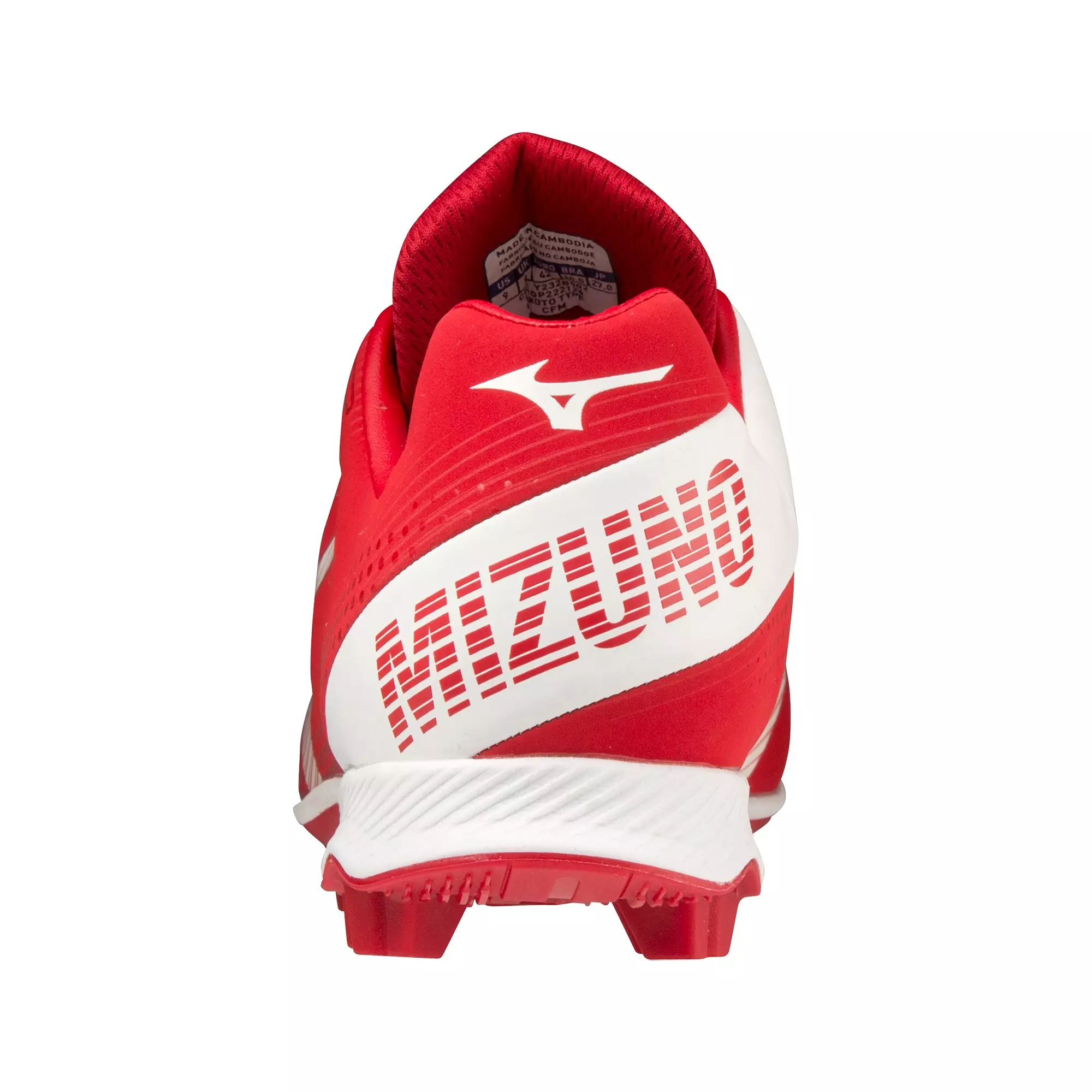 Mizuno Wave LightRevo TPU "Red/White" Men's Baseball Cleat - RED/WHITE