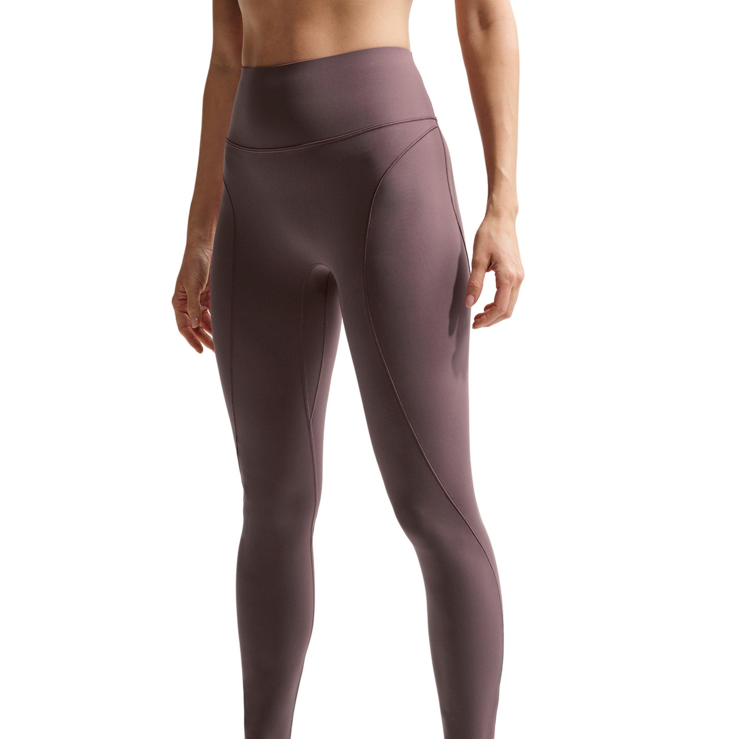 Nike Women's Universa 7/8 High-Waisted Leggings with No Front Seam - Tattoo Purple - TATTOO PURPLE Thumbnail View 1