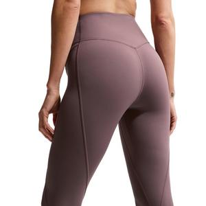 Nike Women's Universa 7/8 High-Waisted Leggings with No Front Seam -Tattoo Purple