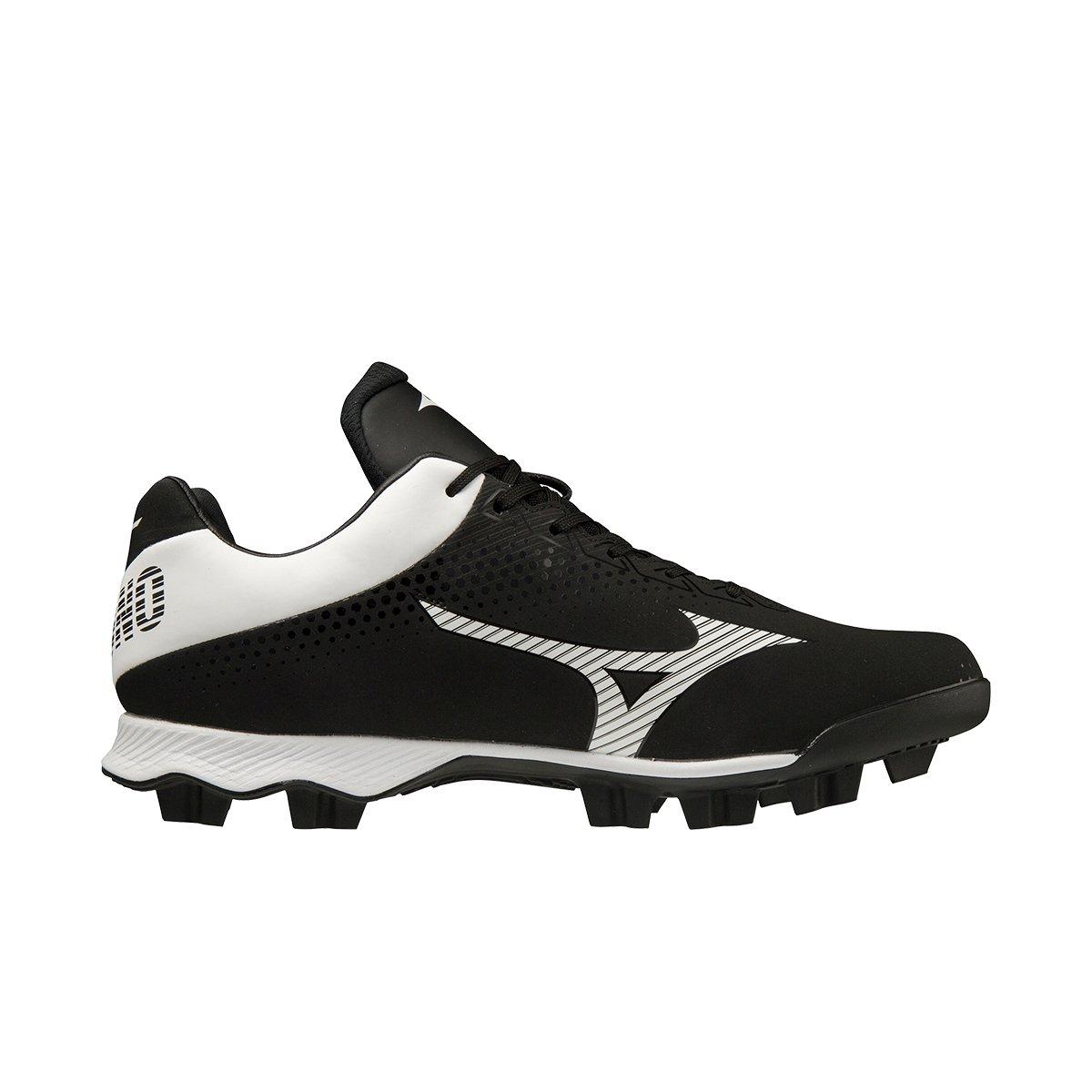 Mizuno Wave LightRevo TPU "Black/White" Men's Baseball Cleat - BLACK/WHITE Thumbnail View 1