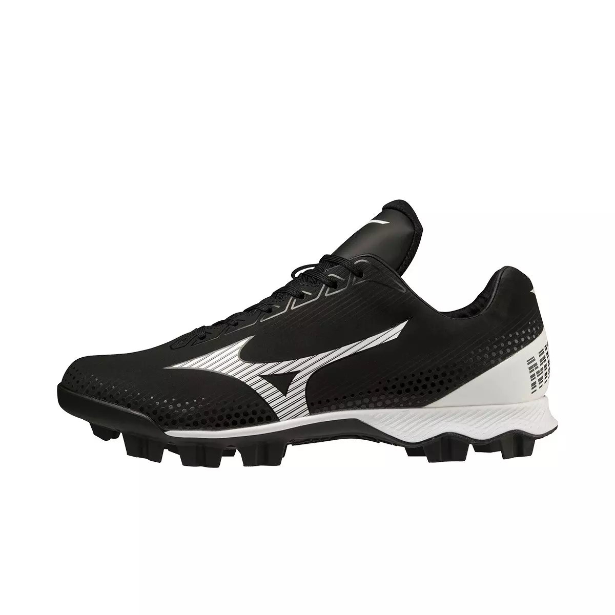 Mizuno Wave LightRevo TPU "Black/White" Men's Baseball Cleat - BLACK/WHITE