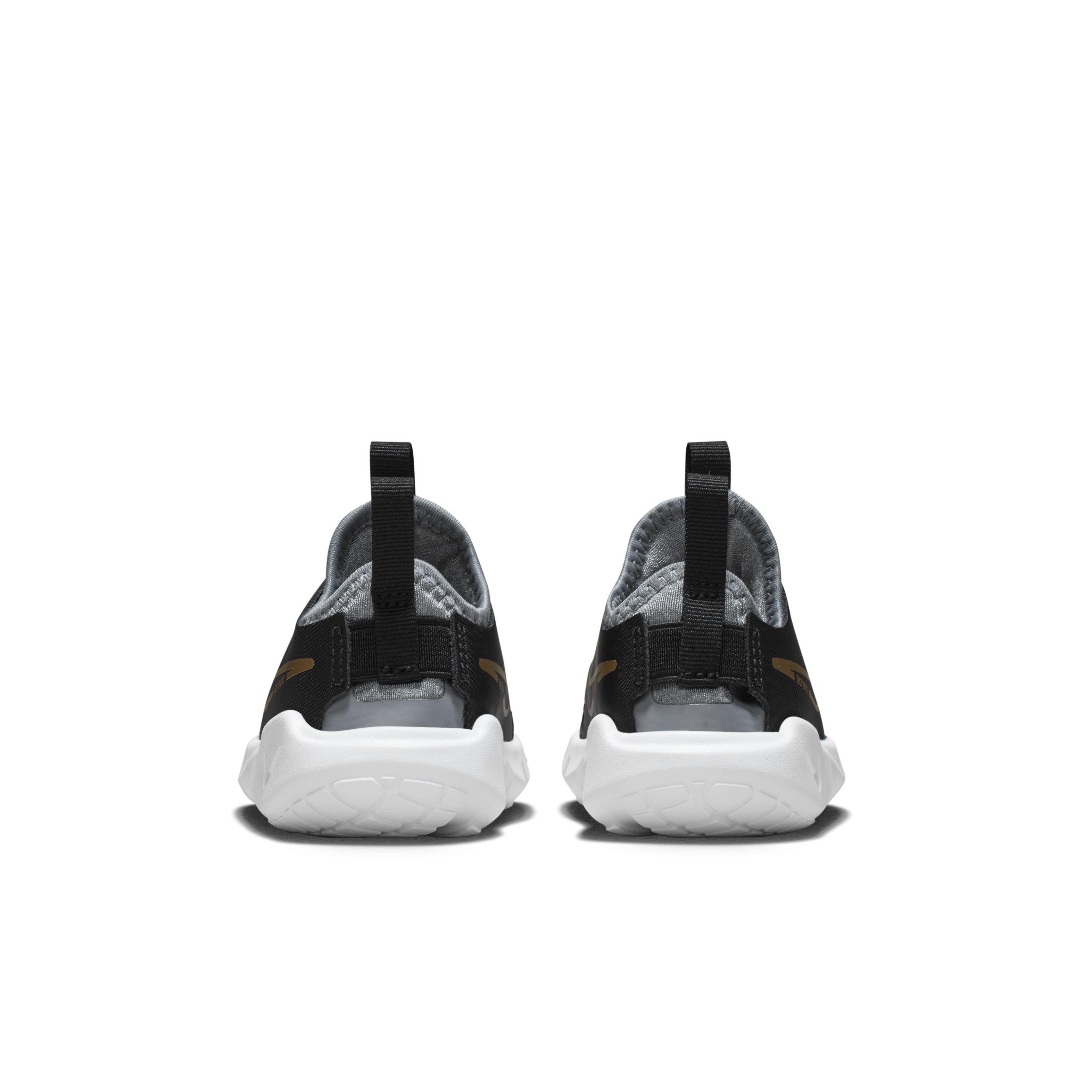 Nike Flex Runner 2 Infant Boys' "Black/Cool Grey/White/Metallic Gold" Running Shoe