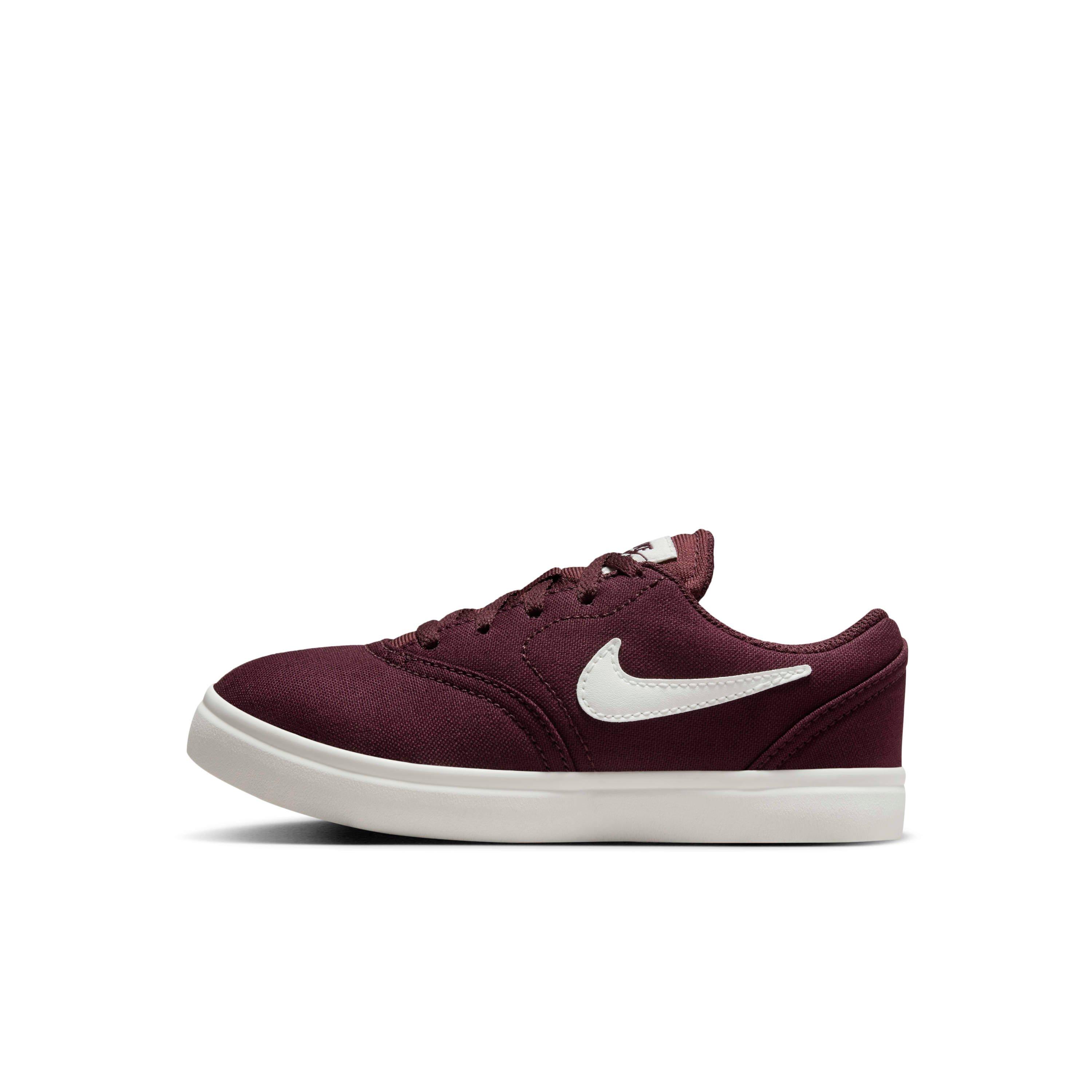 Nike SB Check Canvas Preschool Boys' "Burgundy Crush/Sail" Skateboarding Shoe