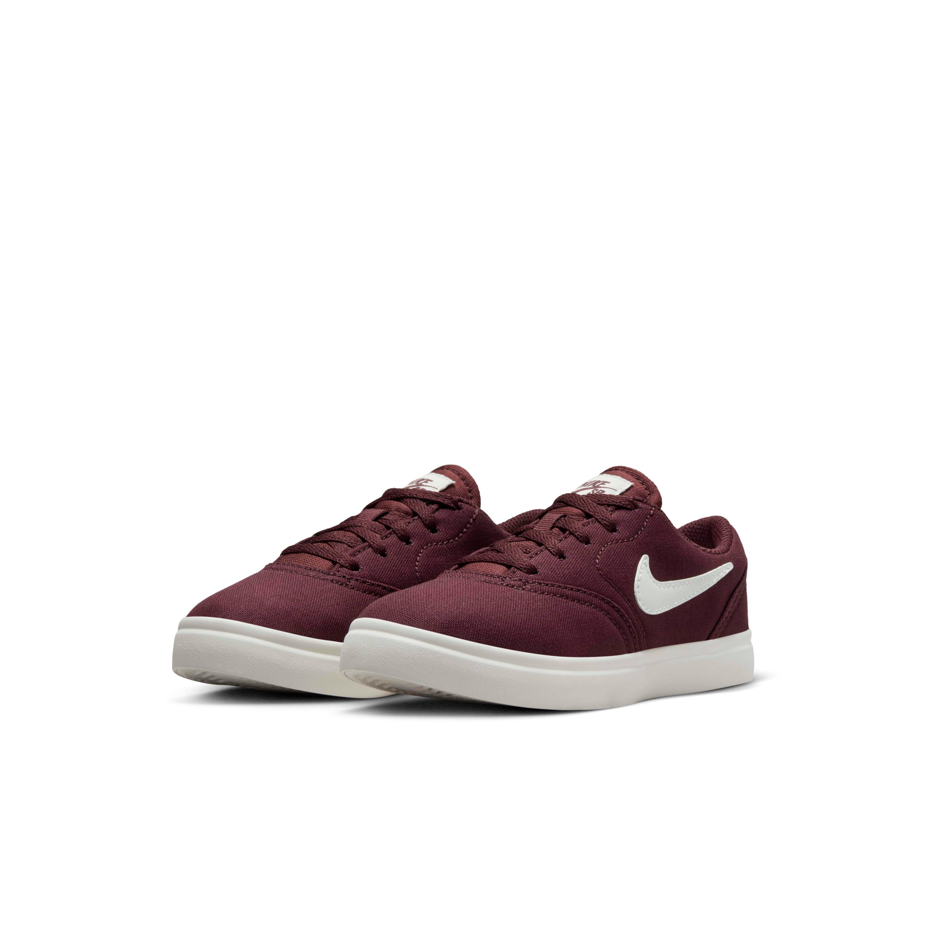 Nike SB Check Canvas Preschool Boys' "Burgundy Crush/Sail" Skateboarding Shoe
