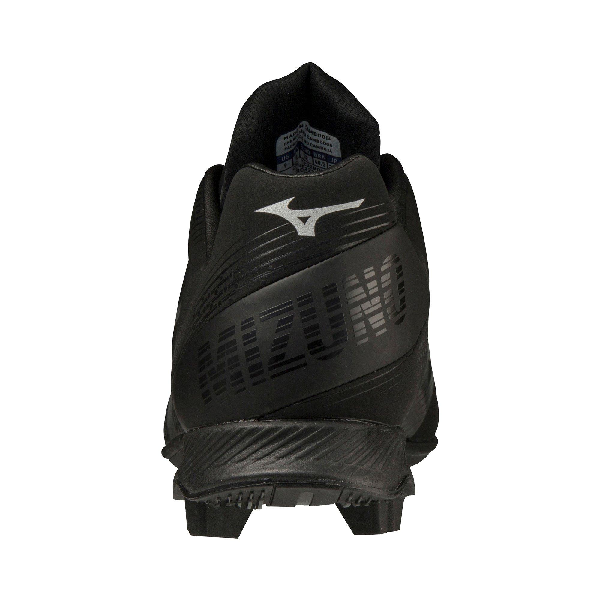 Mizuno Wave LightRevo TPU "Black" Men's Baseball Cleat - BLACK Thumbnail View 5