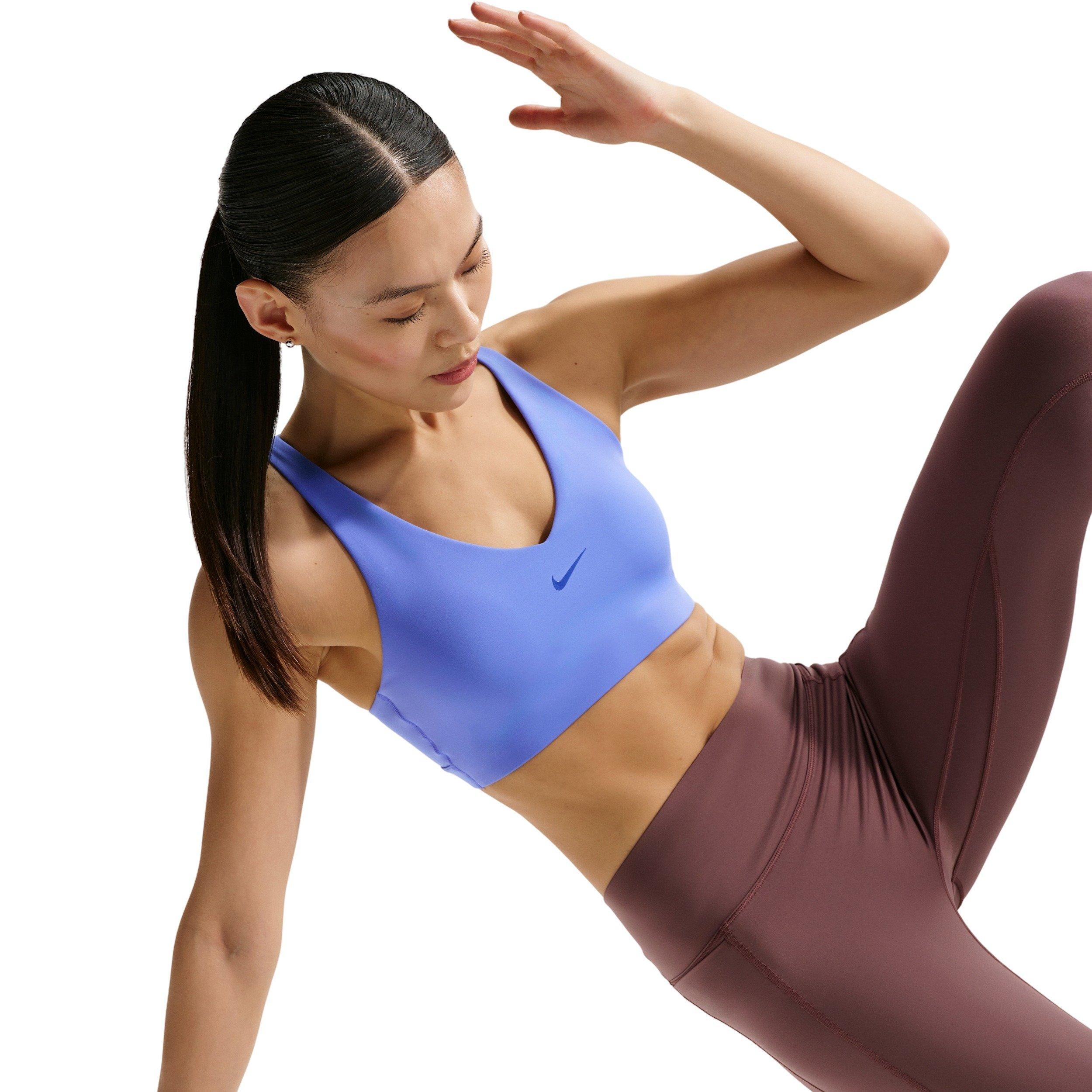 Nike Women's Universa Medium-Support Padded Sports Bra - Sapphire - SAPPHIRE Thumbnail View 3