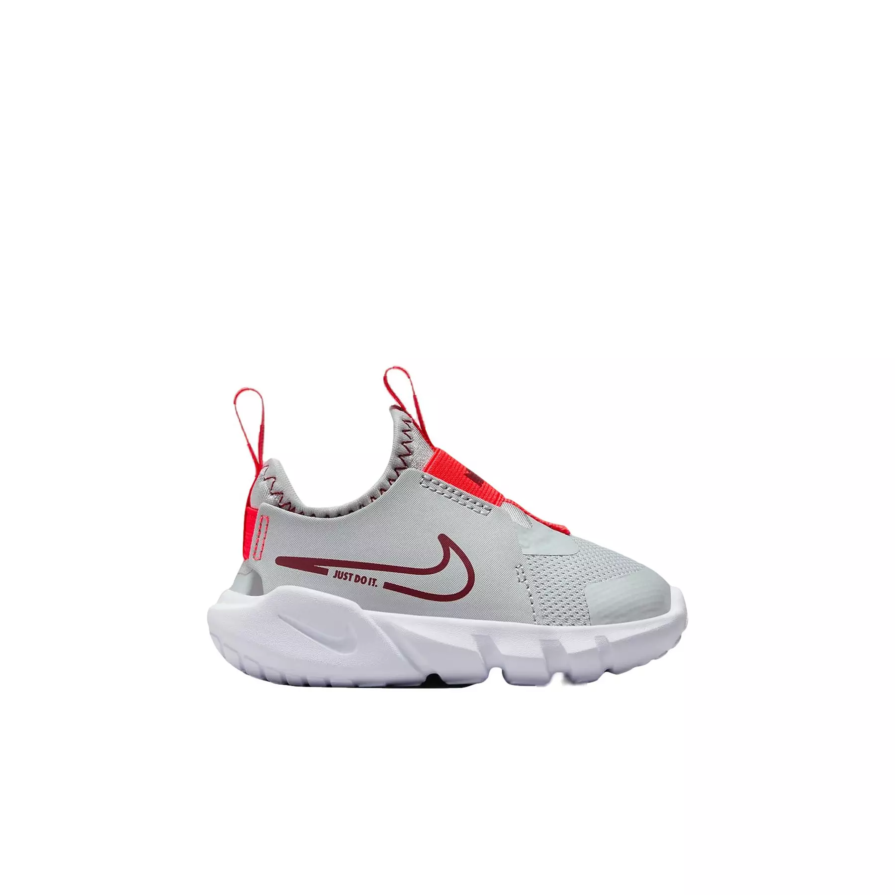 Nike Flex Runner 2 "Light Smoke Grey/White/Bright Crimson/Team Red" Infant Boys' Running Shoe - LT GREY/WHITE/CRIMSON/RED