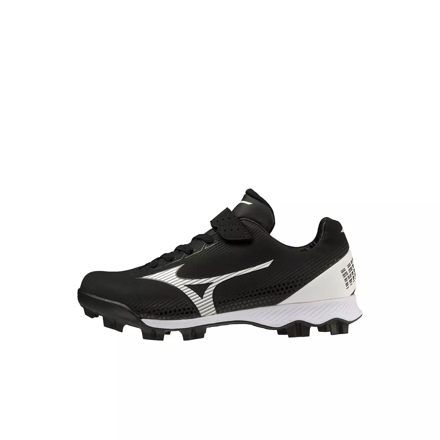 Mizuno Wave LightRevo TPU "Black/White" Preschool Boys' Baseball Cleat - BLACK/WHITE