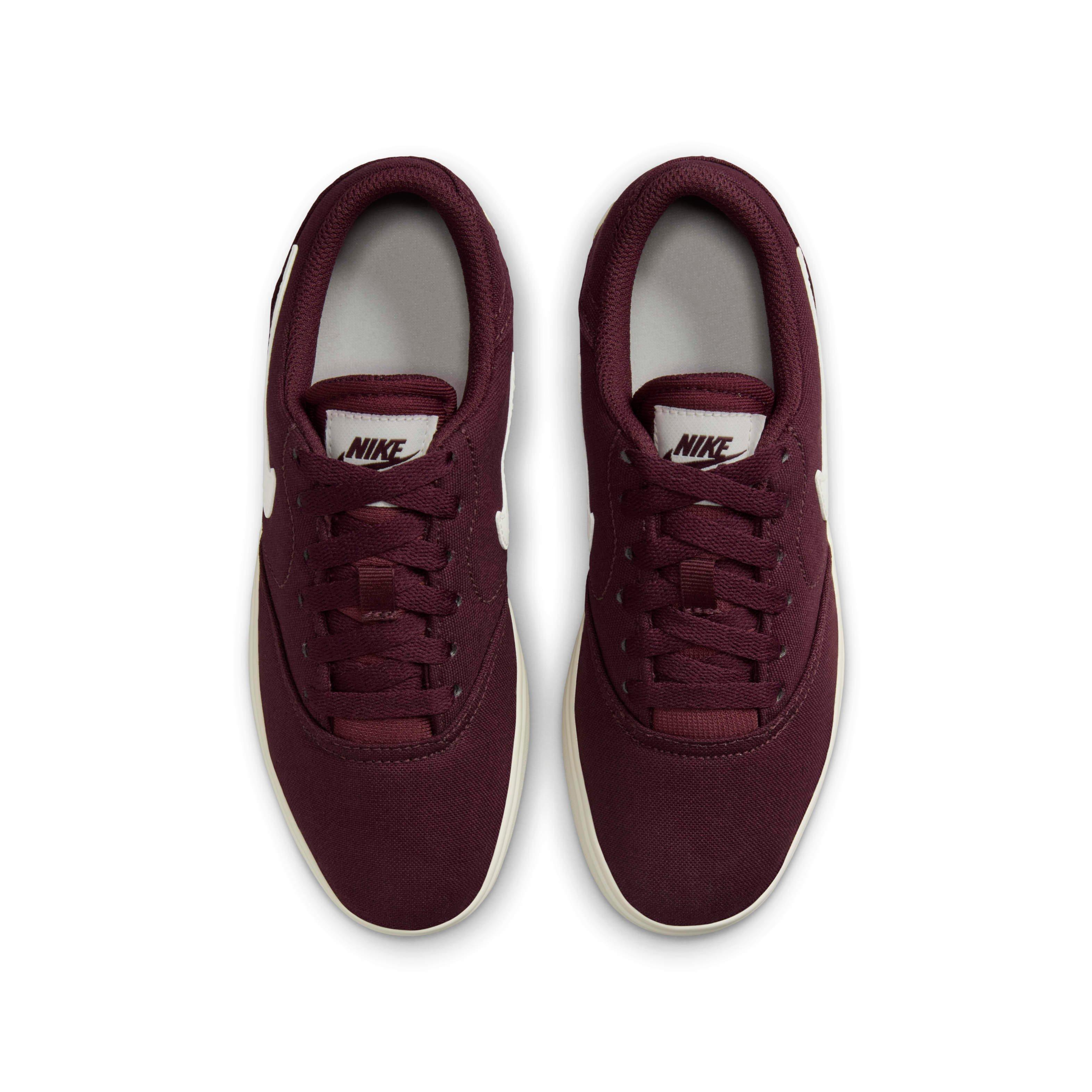 Nike SB Check Canvas Grade School Boys' "Burgundy Crush/Sail" Skateboarding Shoe