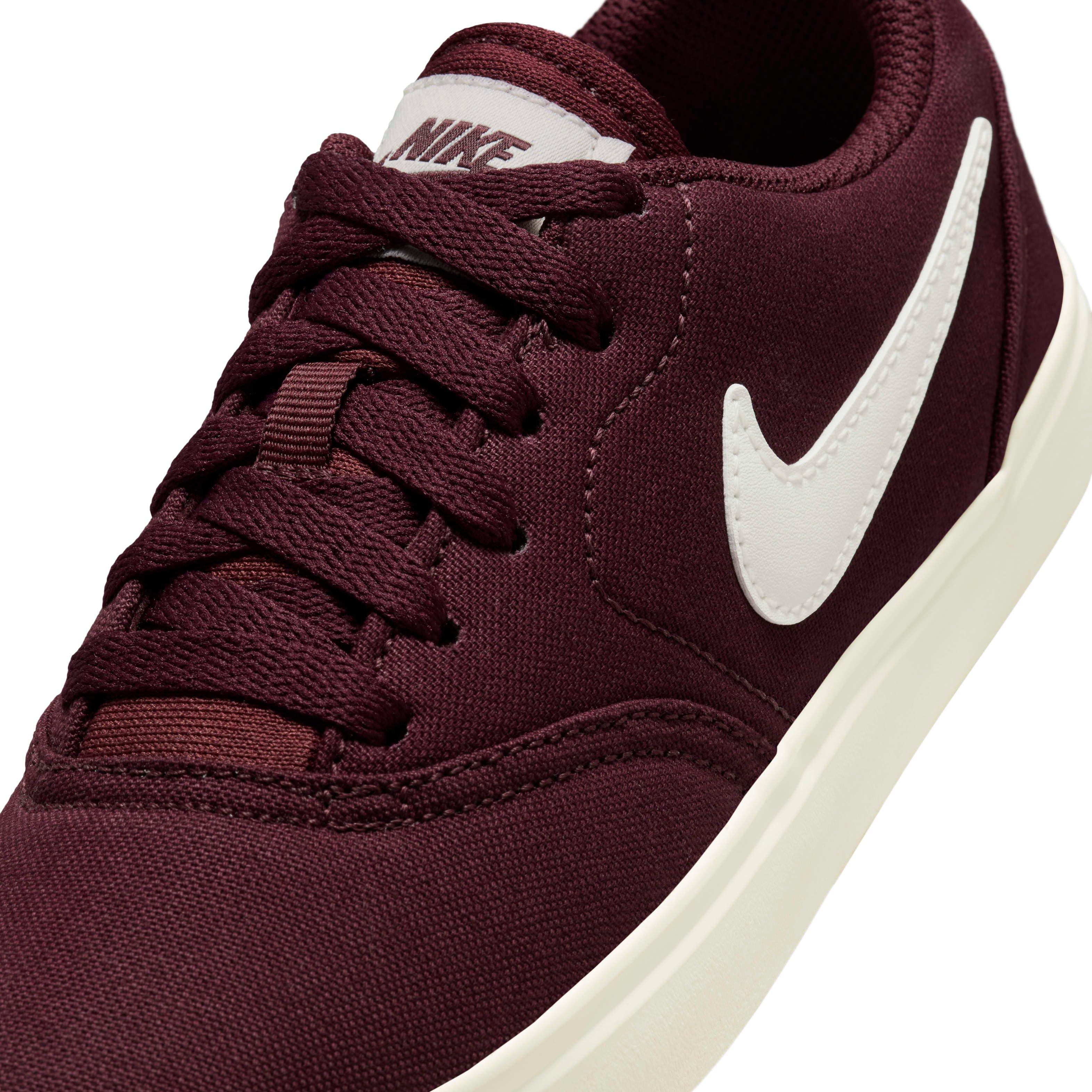 Nike SB Check Canvas Grade School Boys' "Burgundy Crush/Sail" Skateboarding Shoe
