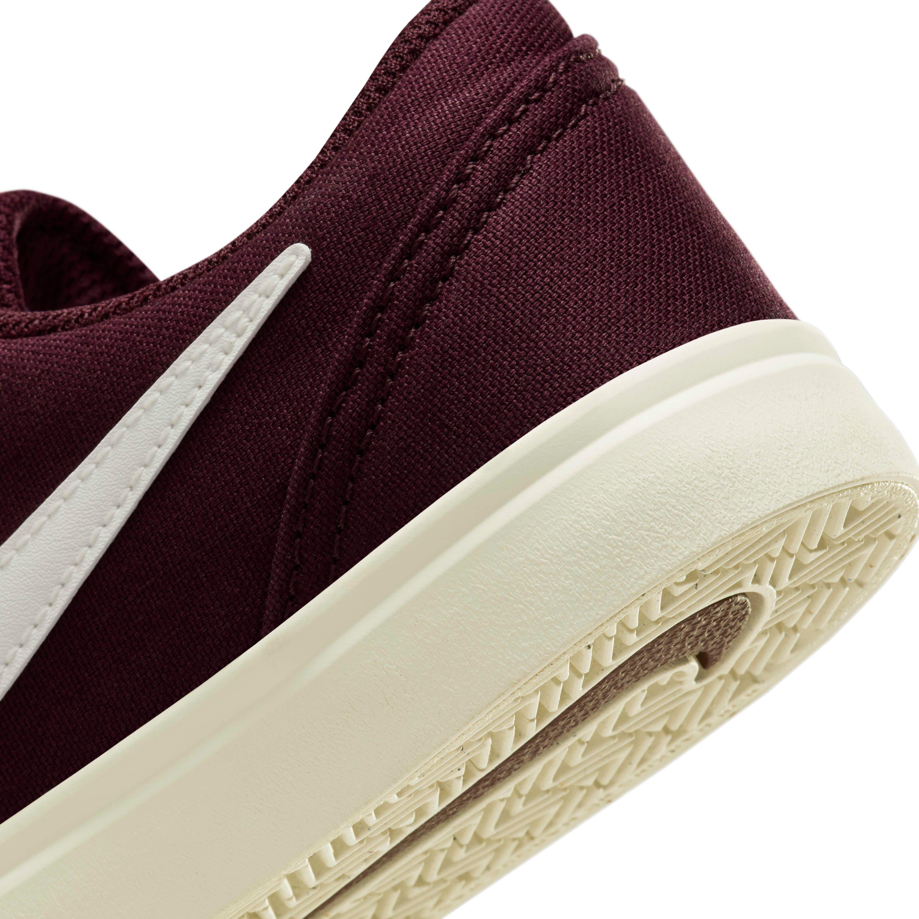 Nike SB Check Canvas Grade School Boys' "Burgundy Crush/Sail" Skateboarding Shoe