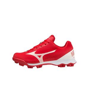 Mizuno Wave LightRevo TPU "Red/White" Grade School Boys' Baseball Cleat