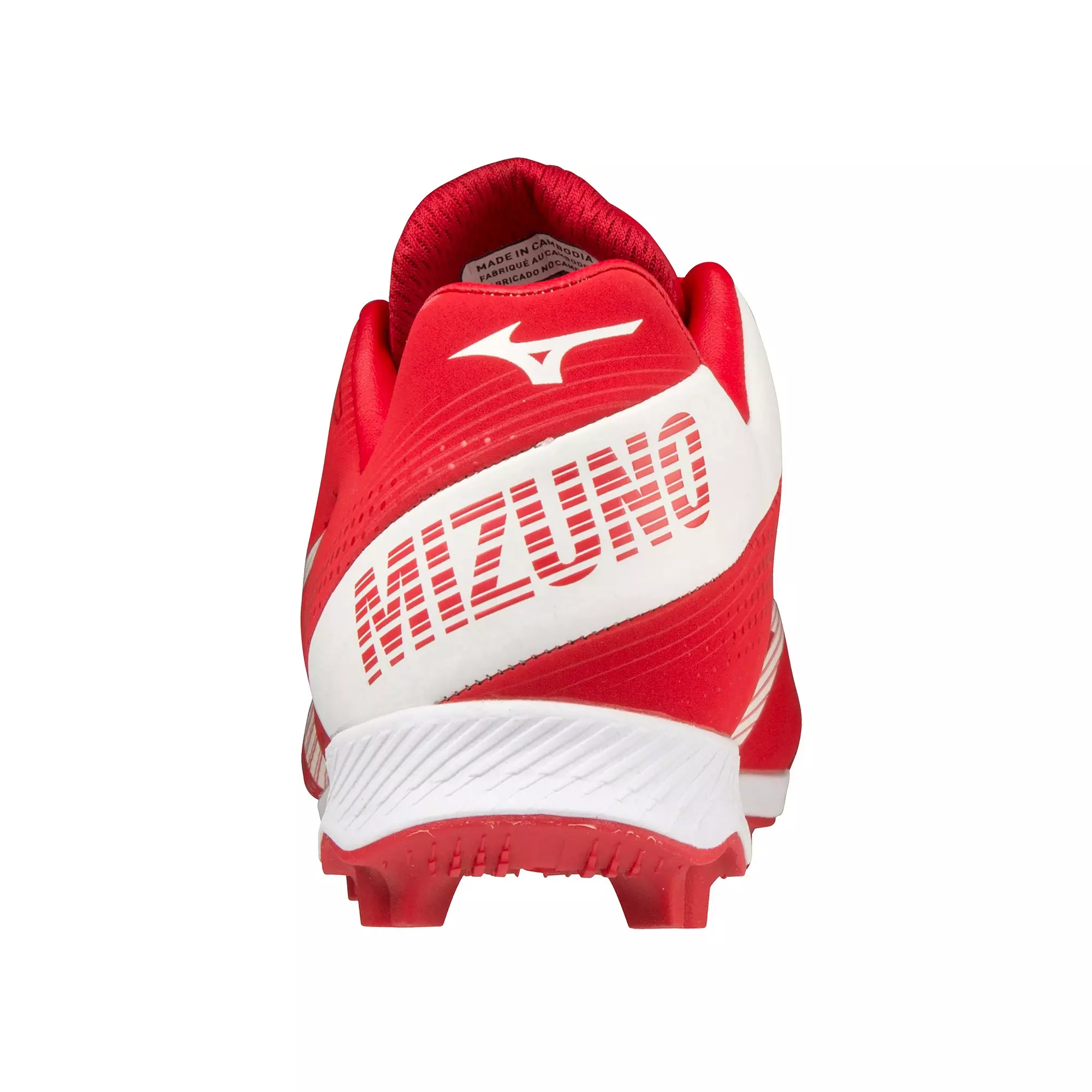 Mizuno Wave LightRevo TPU "Red/White" Grade School Boys' Baseball Cleat - RED/WHITE