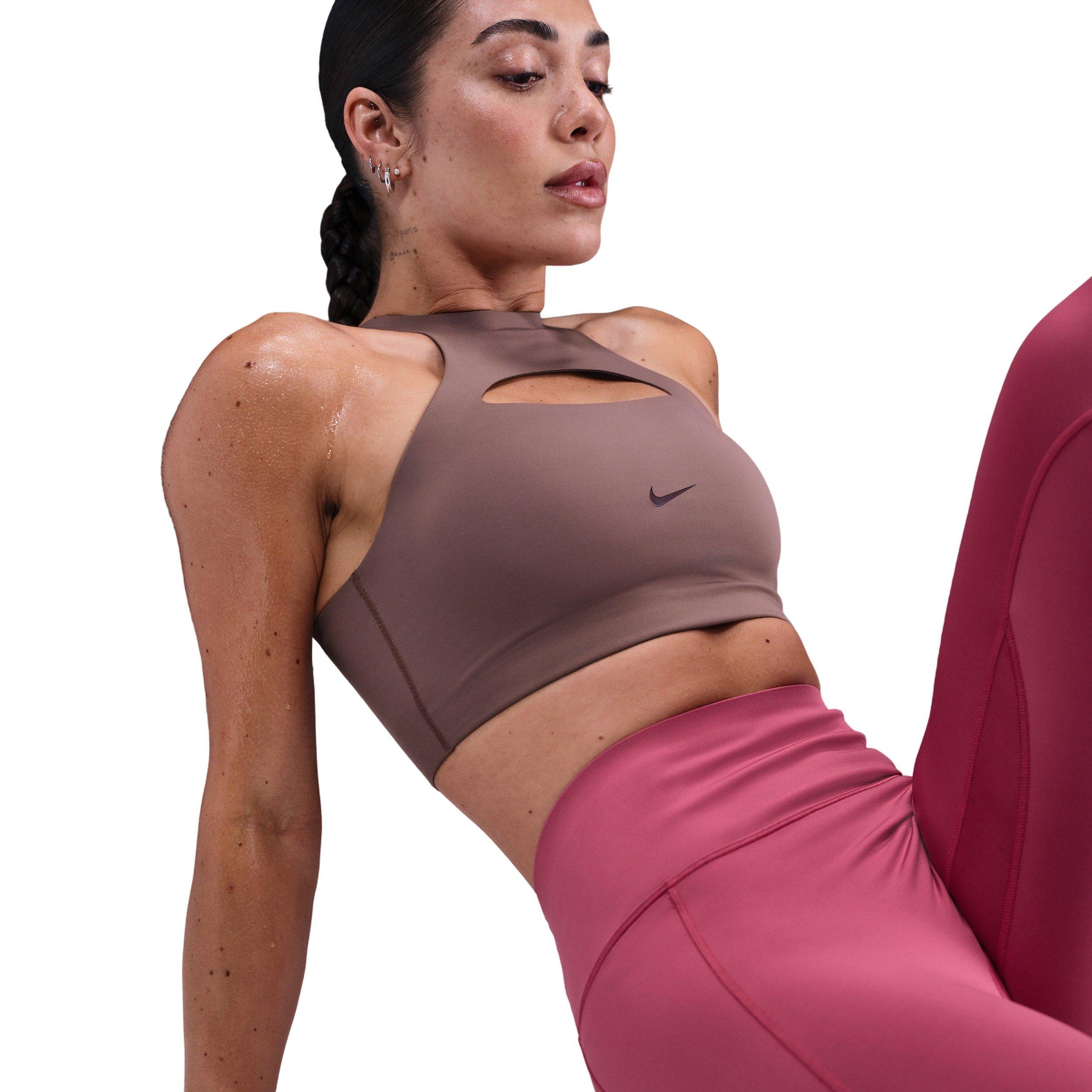 Nike Women's Universa Medium-Support Padded Sports Bra - Tattoo Purple - TATTOO PURPLE Thumbnail View 3