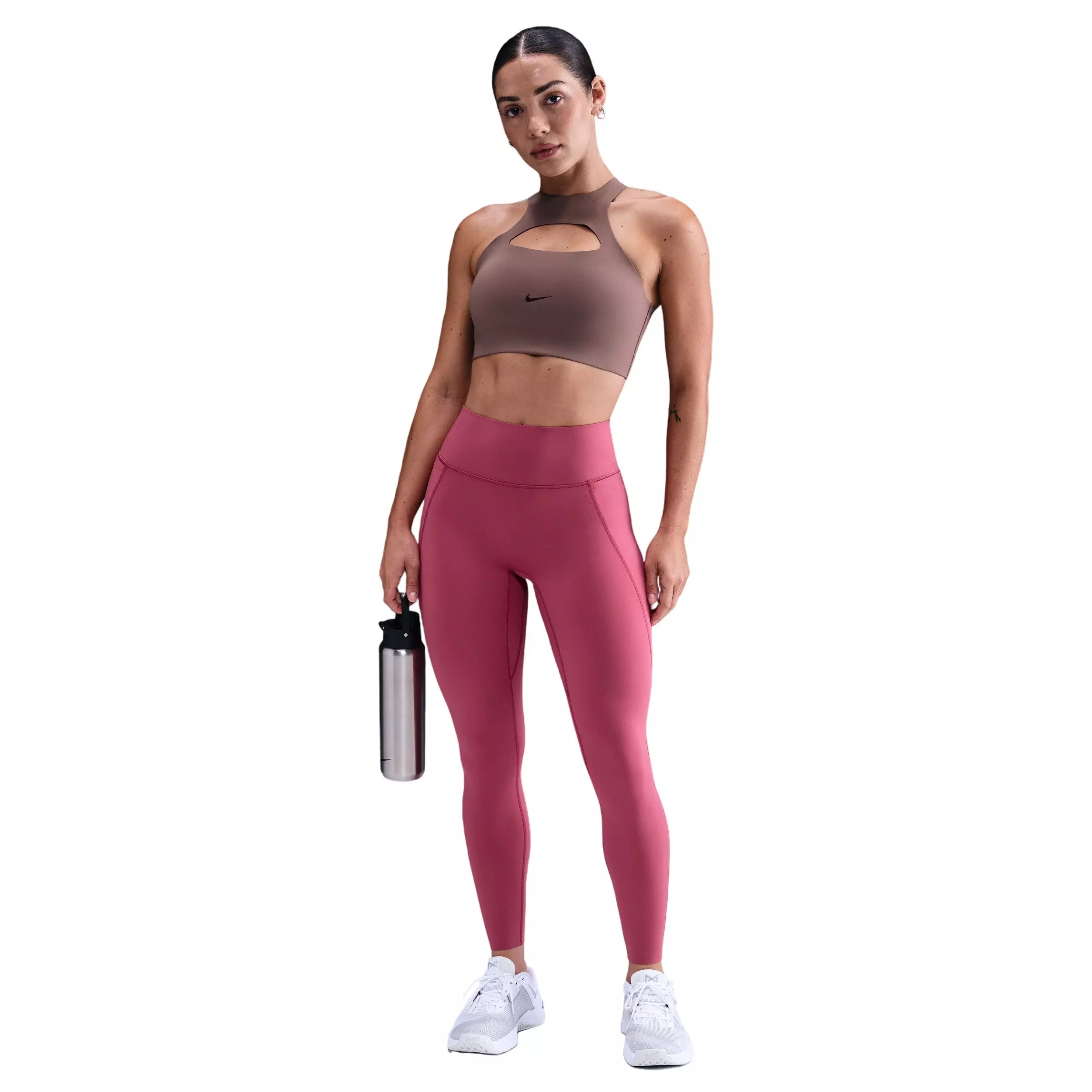 Nike Women's Universa Medium-Support Padded Sports Bra - Tattoo Purple - TATTOO PURPLE