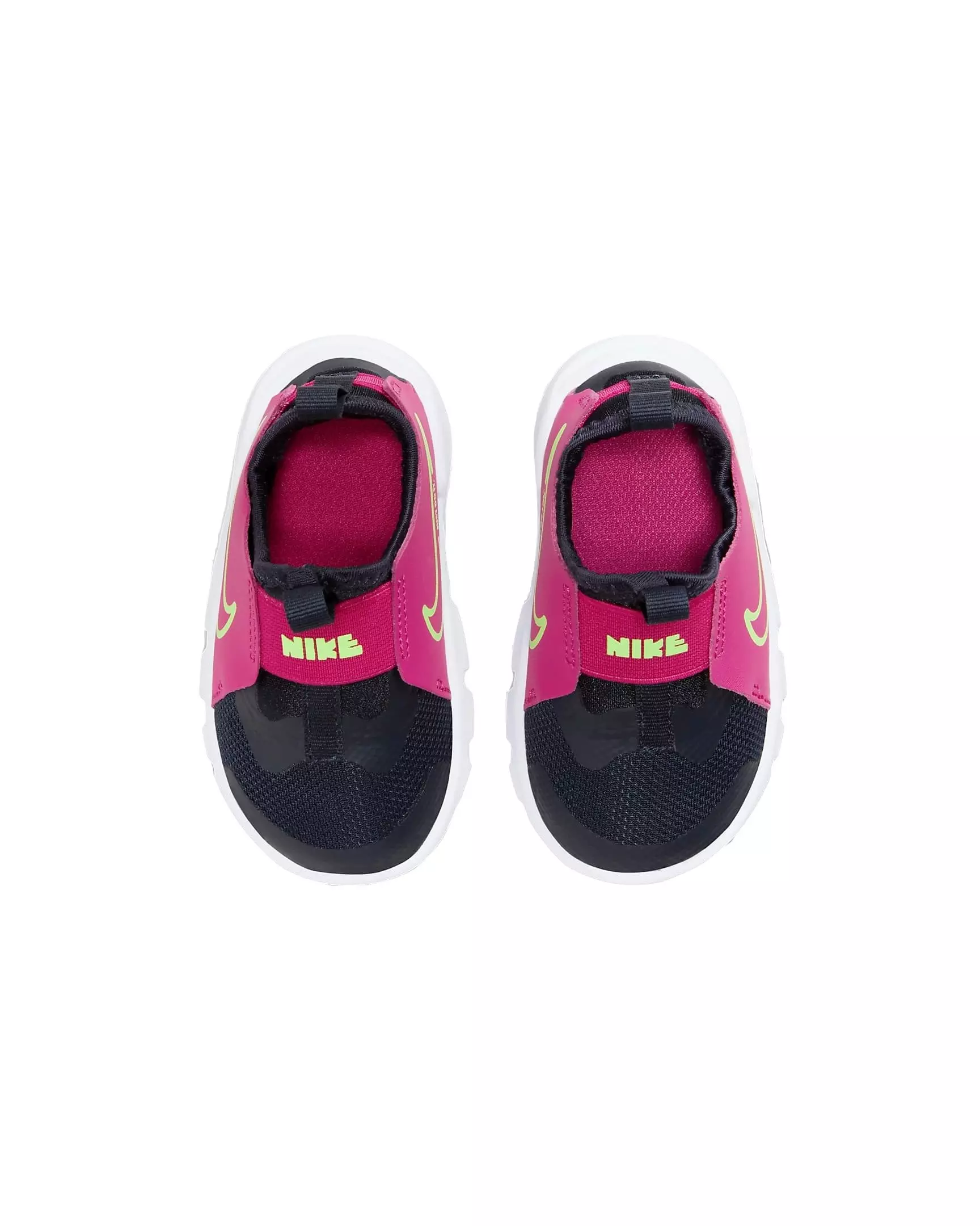 Nike Flex Runner 2 "Dark Obsidian/Fireberry/White/Lime Blast" Infant Girls' Running Shoe - DK OBSIDIAN/FIREBERRY/WHITE/LIME