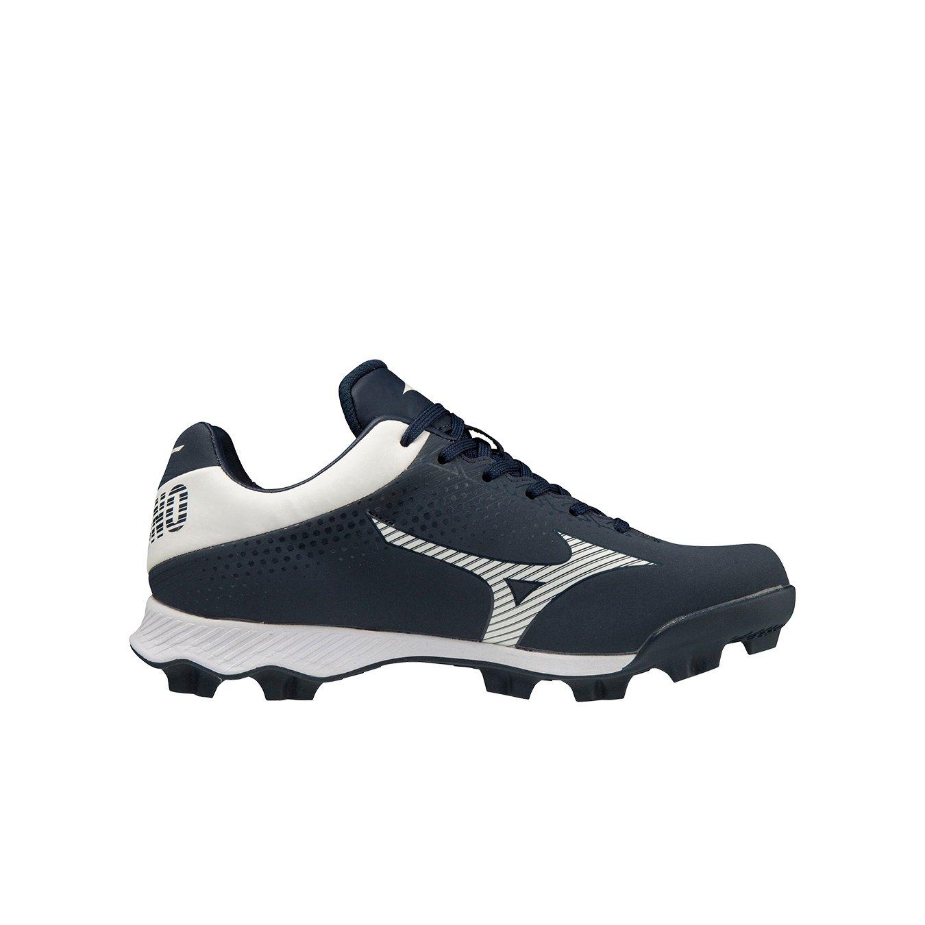 Mizuno Wave LightRevo TPU "Navy/White" Grade School Boys' Baseball Cleat - NAVY/WHITE Thumbnail View 1