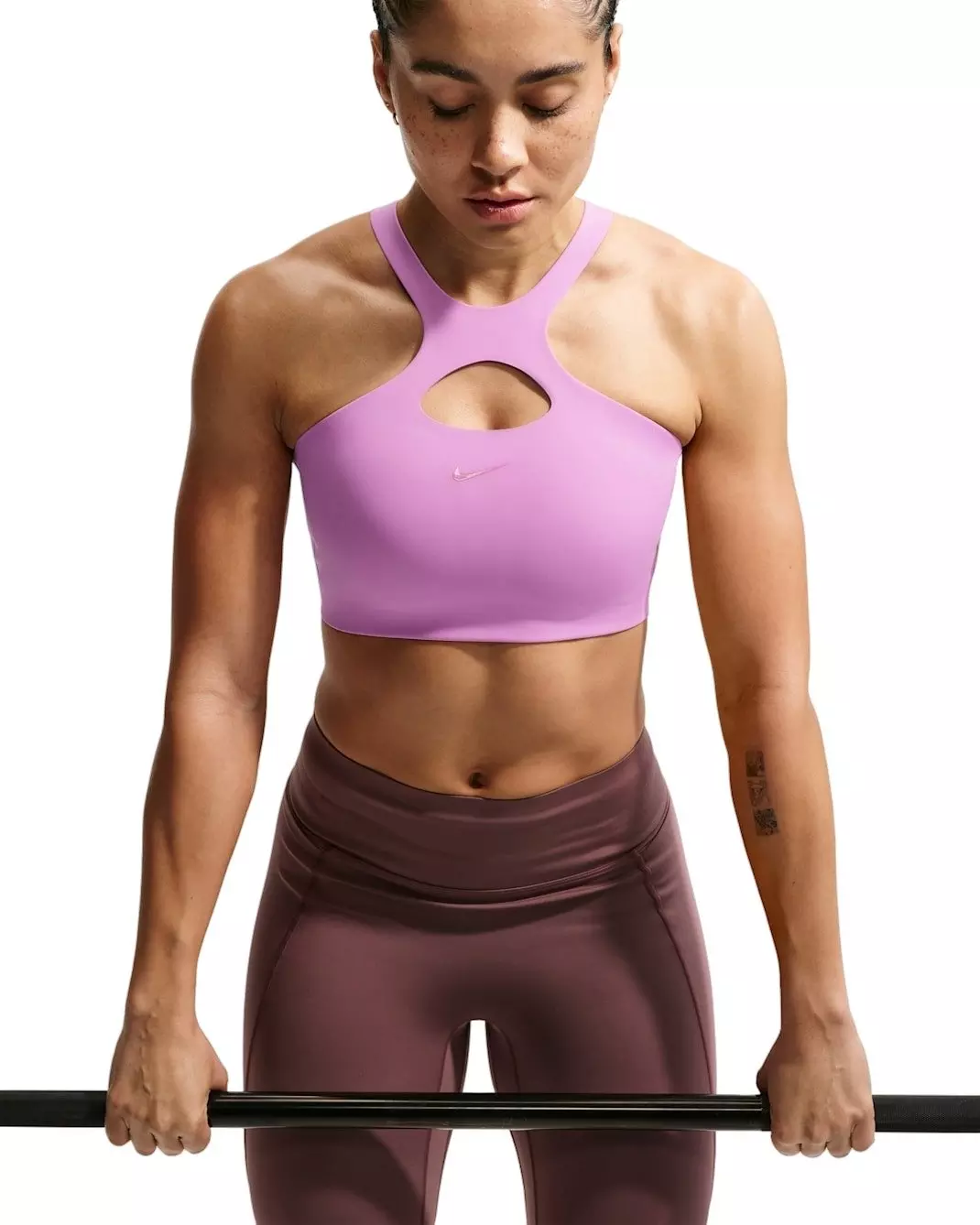 Nike Women's Universa Medium-Support Padded Sports Bra - Lt Magenta - LT MAGENTA