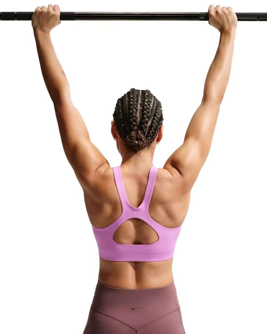 Nike Women's Universa Medium-Support Padded Sports Bra -Lt Magenta - LT MAGENTA