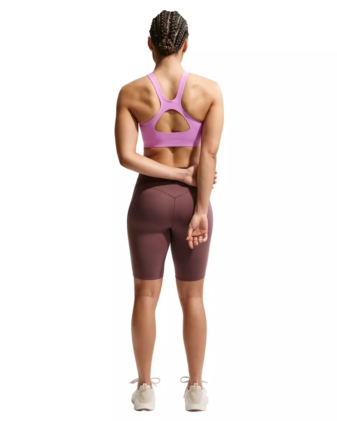 Nike Women's Universa Medium-Support Padded Sports Bra -Lt Magenta - LT MAGENTA