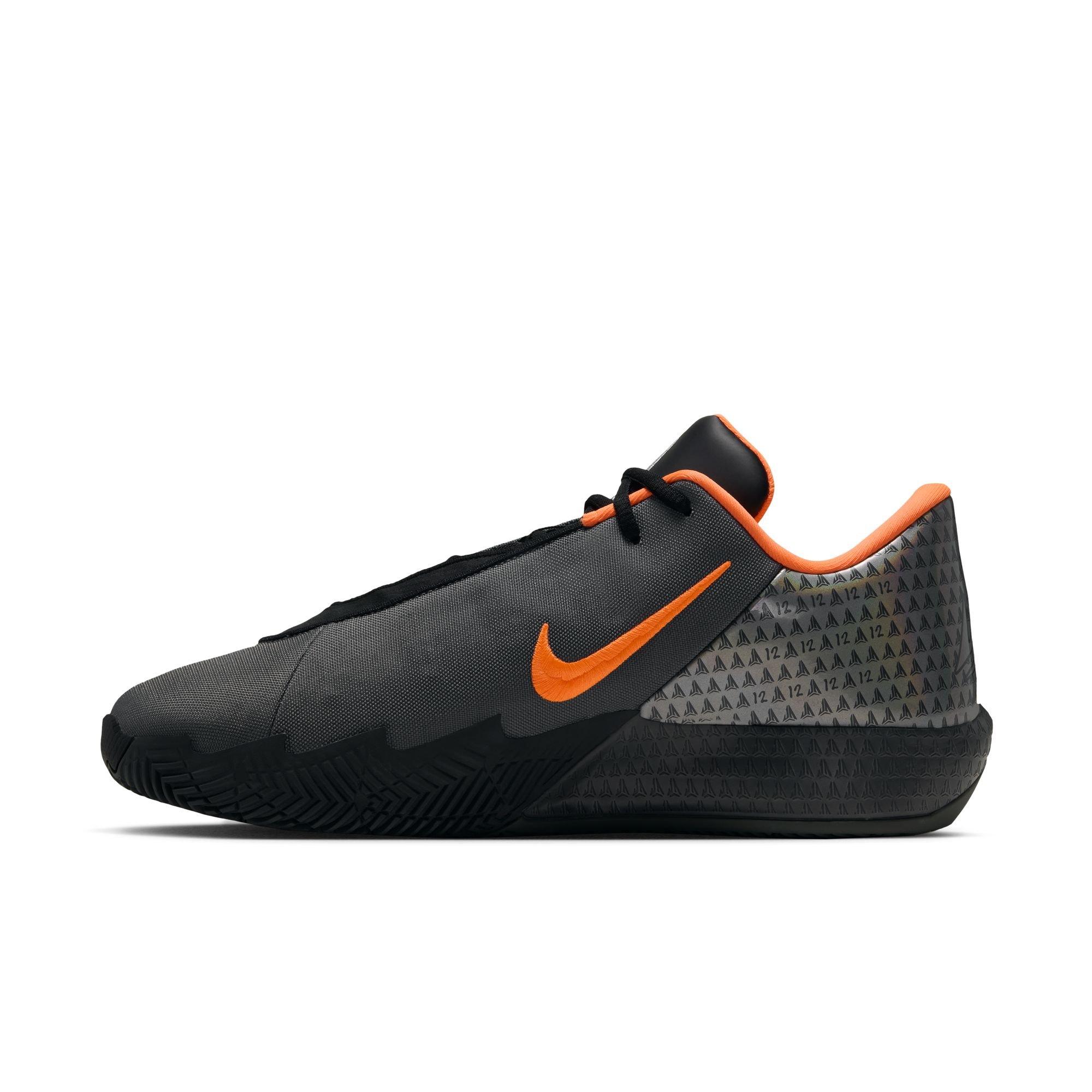Nike Ja Twelve Time "Iron Grey" Men's Basketball Shoe - BLACK/TOTAL ORANGE/IRON GREY