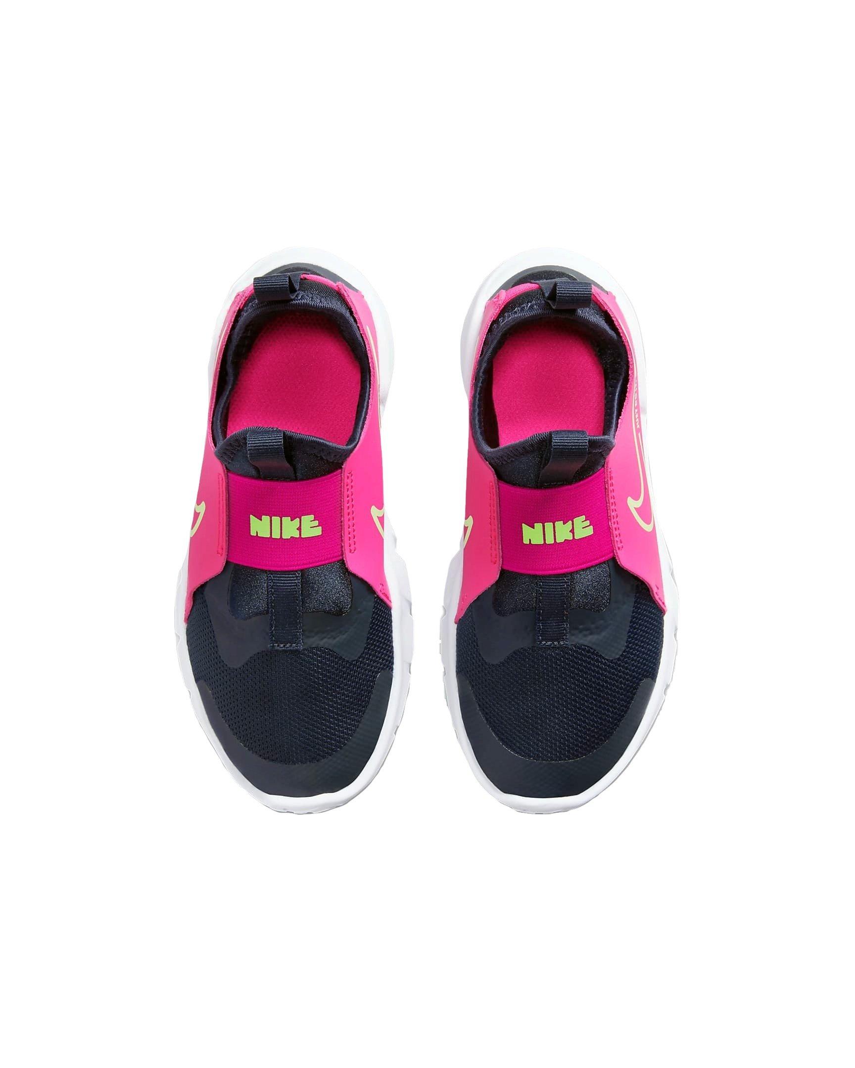 Nike girls' flex runner grade school running shoes outlet - obsidian/fuchsia