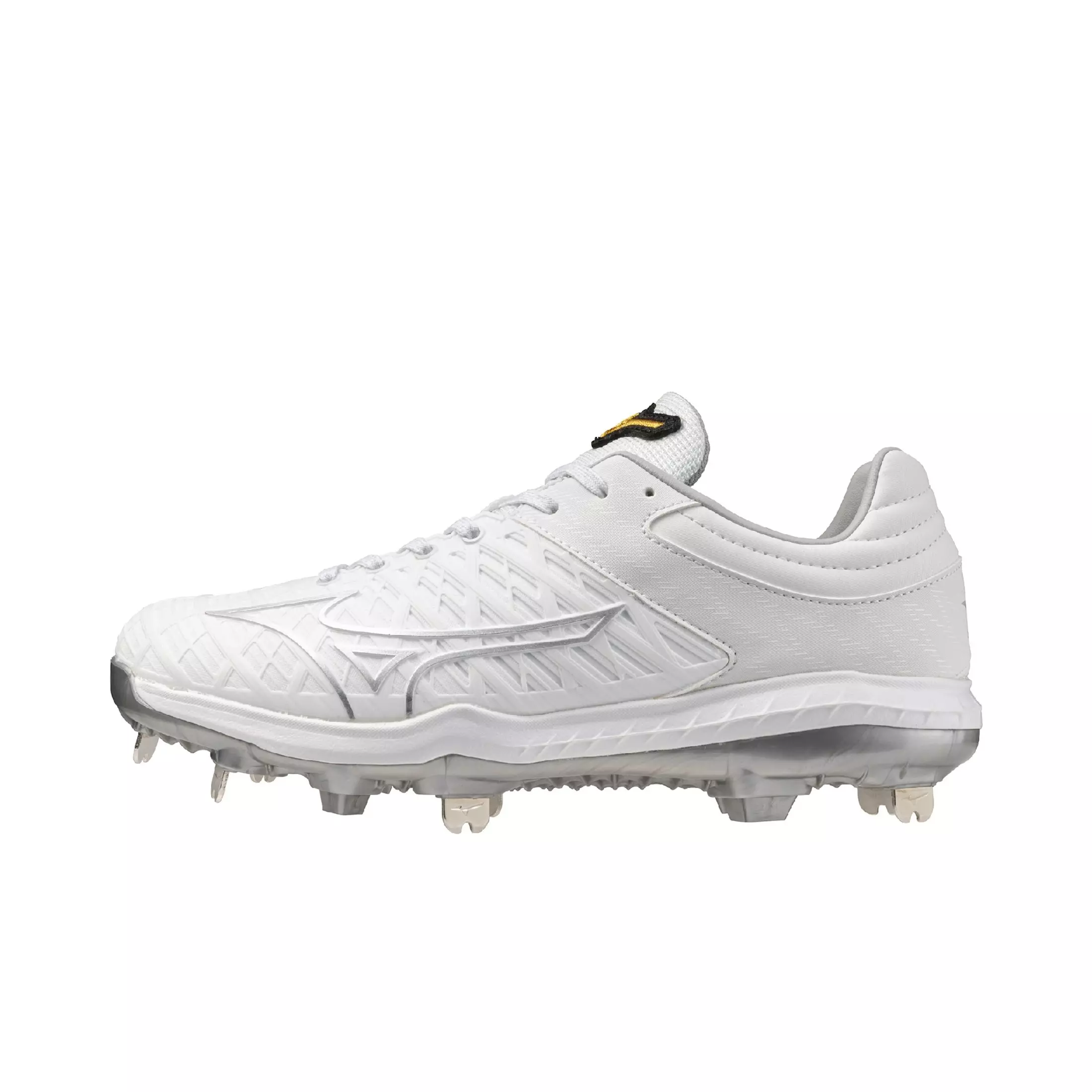 Mizuno Pro FP Fastpitch "White/Silver" Women's Softball Cleat - WHITE/SILVER