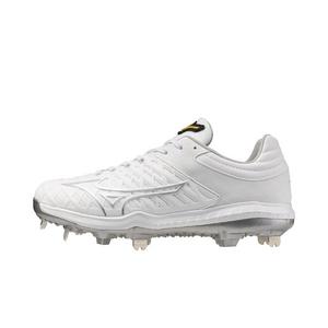 Mizuno Pro FP Fastpitch "White/Silver" Women's Softball Cleat