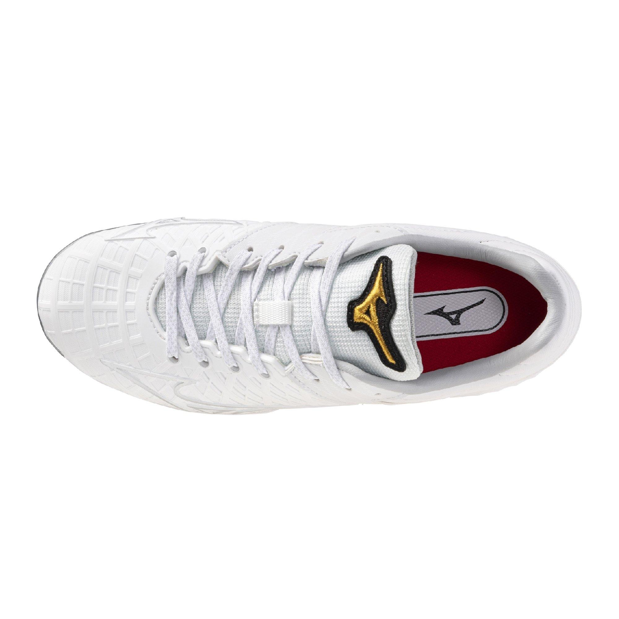 Mizuno Pro FP Fastpitch "White/Silver" Women's Softball Cleat - WHITE/SILVER Thumbnail View 3